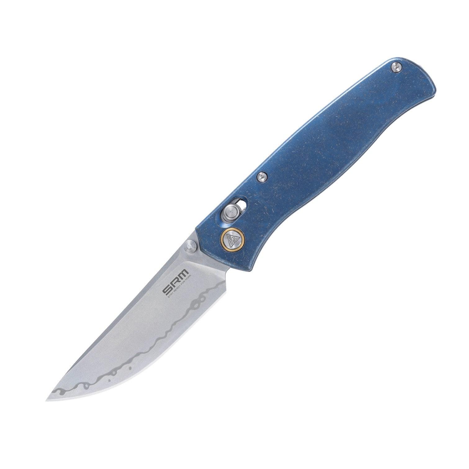 Medal 255L-TE2 (Laminated 140Cr Steel blade, TC4 Titanium handle, Mono chassis, Ambi clip) - SRM Knives