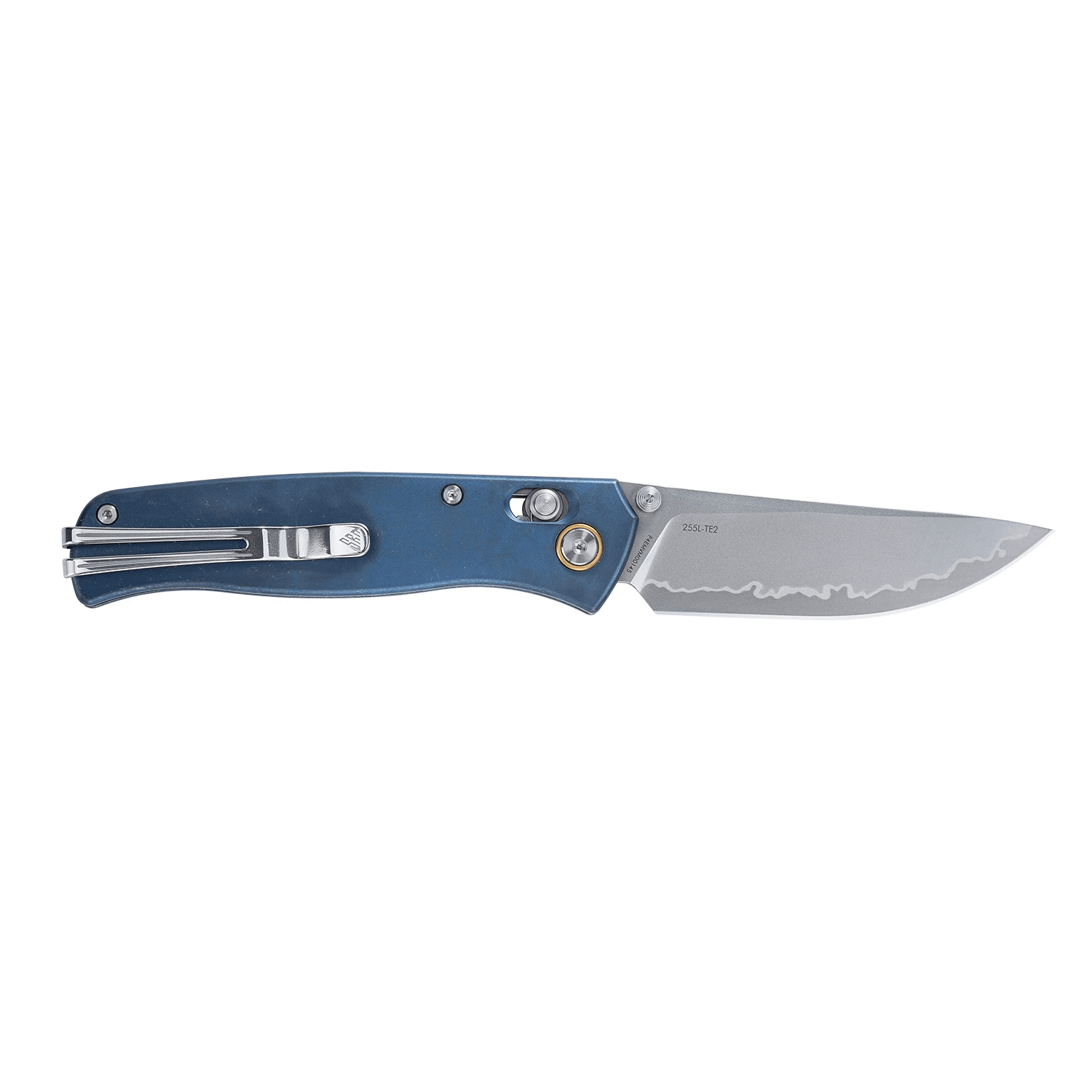 Medal 255L-TE2 (Laminated 140Cr Steel blade, TC4 Titanium handle, Mono chassis, Ambi clip) - SRM Knives
