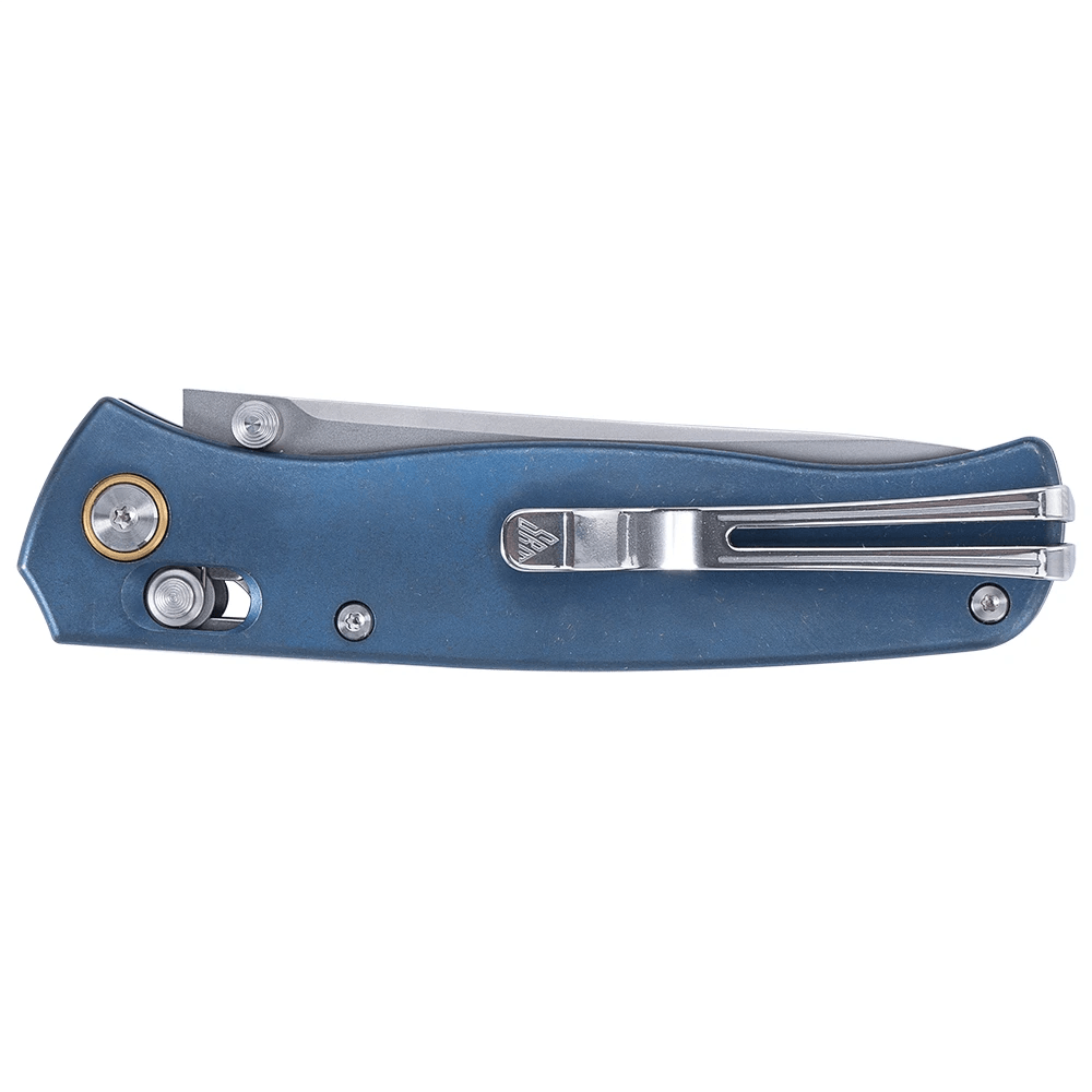Medal 255L-TE2 (Laminated 140Cr Steel blade, TC4 Titanium handle, Mono chassis, Ambi clip) - SRM Knives