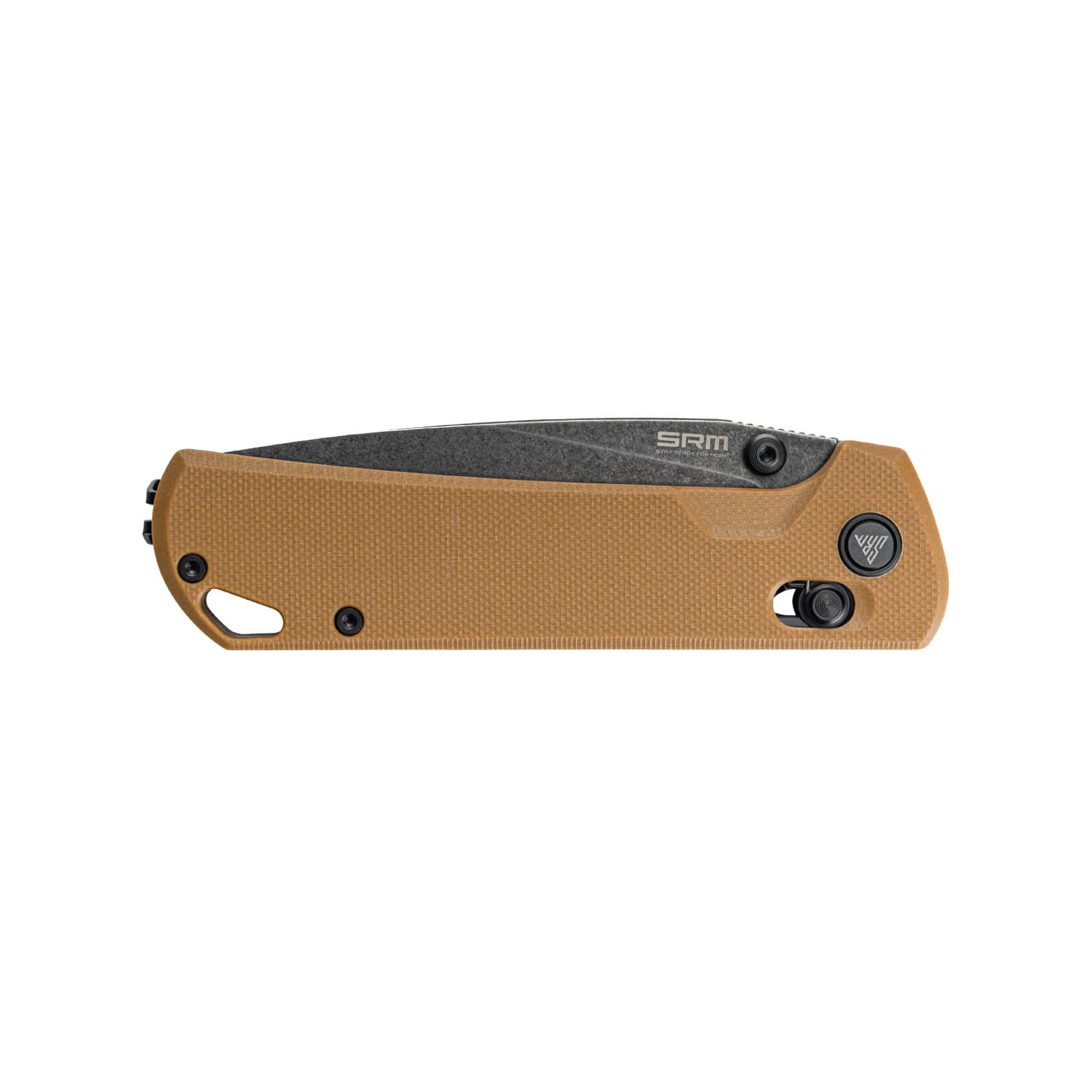 SRM EDC pocket knife 168L-GW2 | D2 blade steel and tan G10 handle