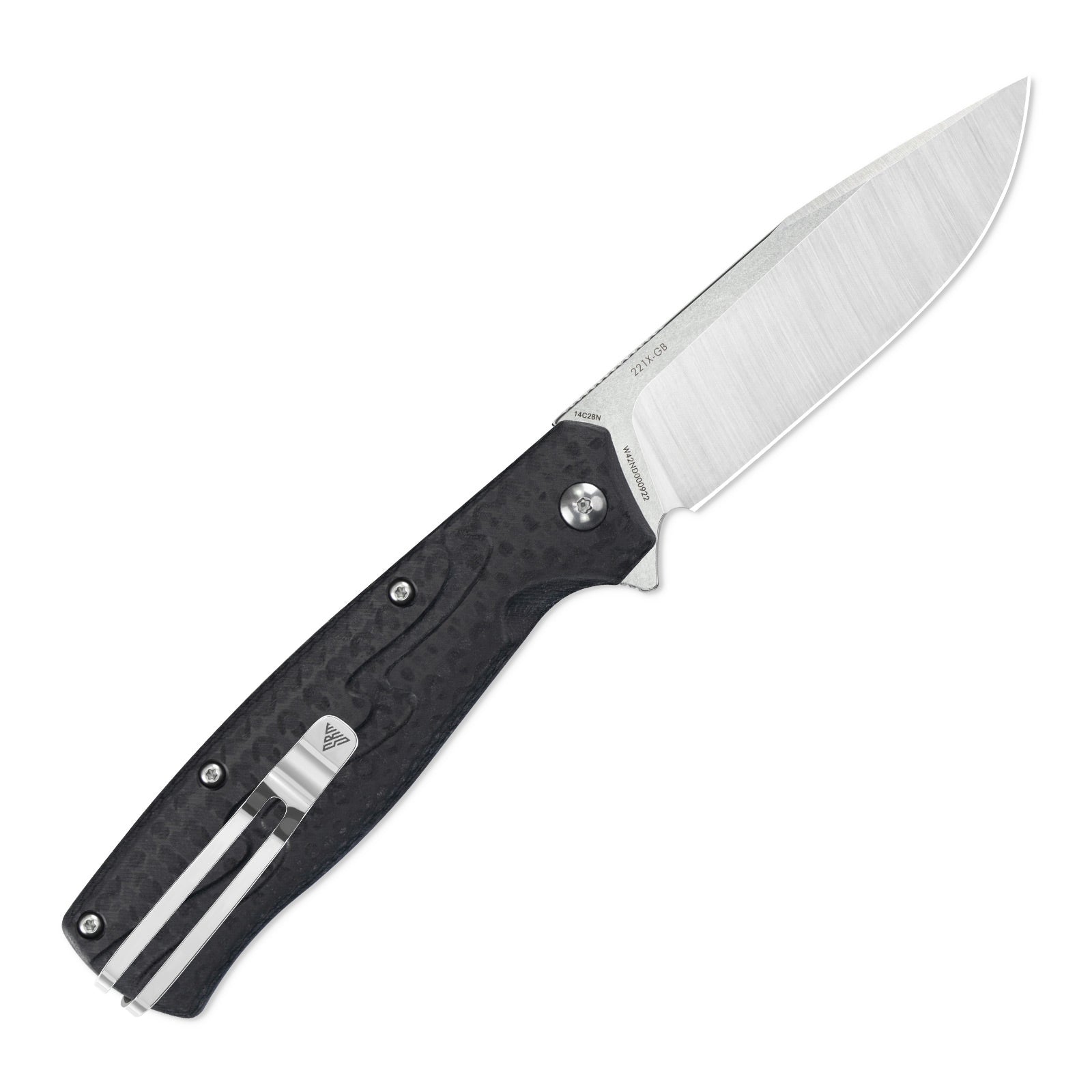 SRM tactical pocket knife 221X-GB - 14C28N steel blade and G10 handle