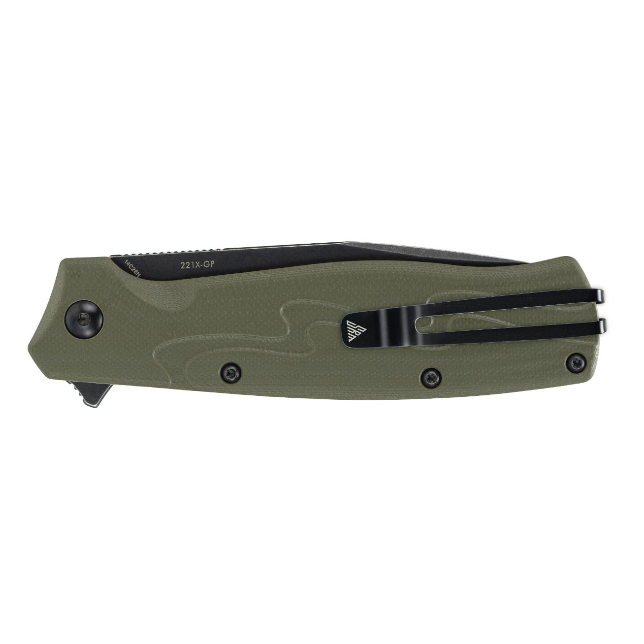 SRM tactical pocket knife 221X-GP - 14C28N steel blade and G10 handle