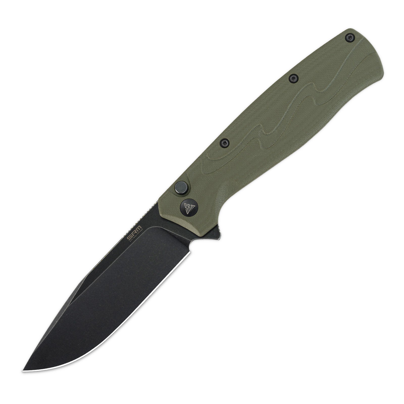 SRM tactical pocket knife 221X-GP - 14C28N steel blade and G10 handle