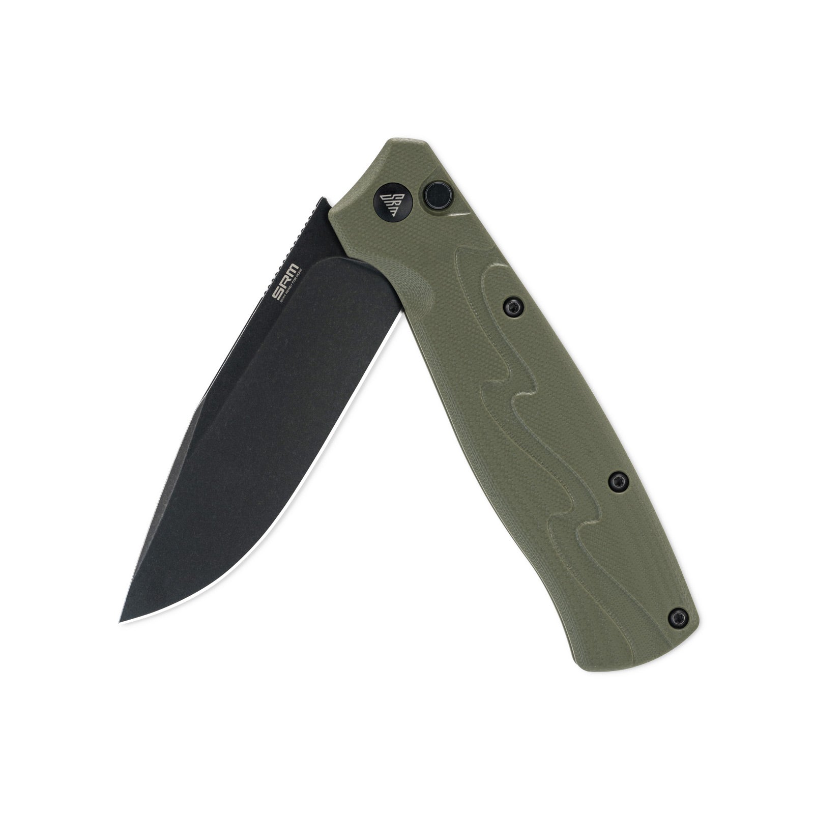 SRM tactical pocket knife 221X-GP - 14C28N steel blade and G10 handle