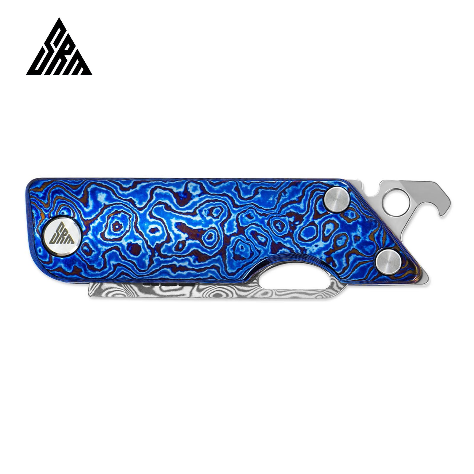 Side view of SRM 6435-TL EDC collectible knife handle