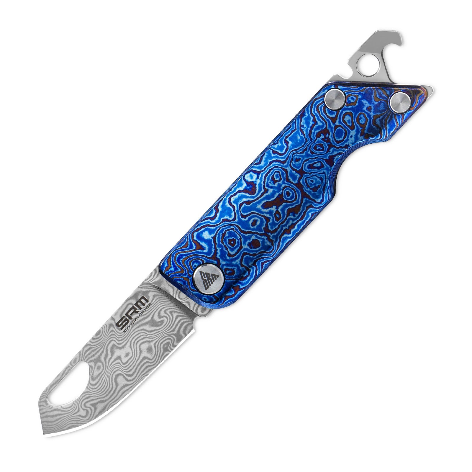 SRM 6435-TL EDC collectible knife with blade open