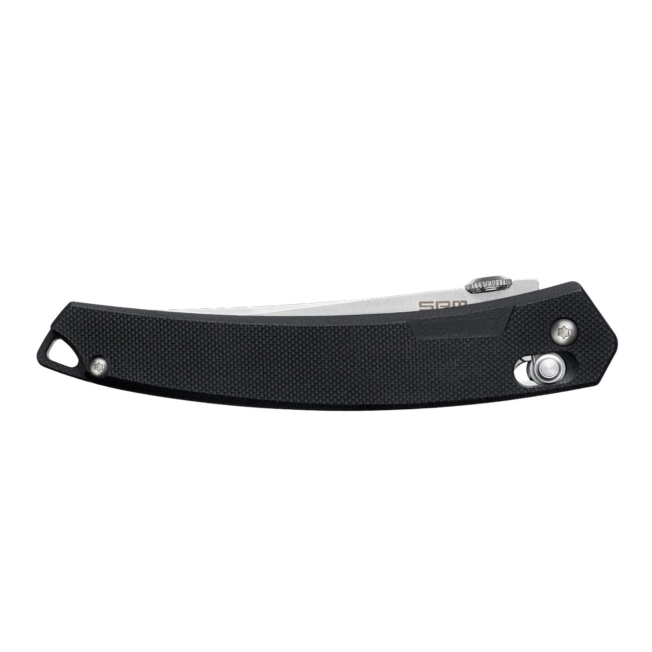 Side view of SRM 9211-GB2 tactical pocket knife handle