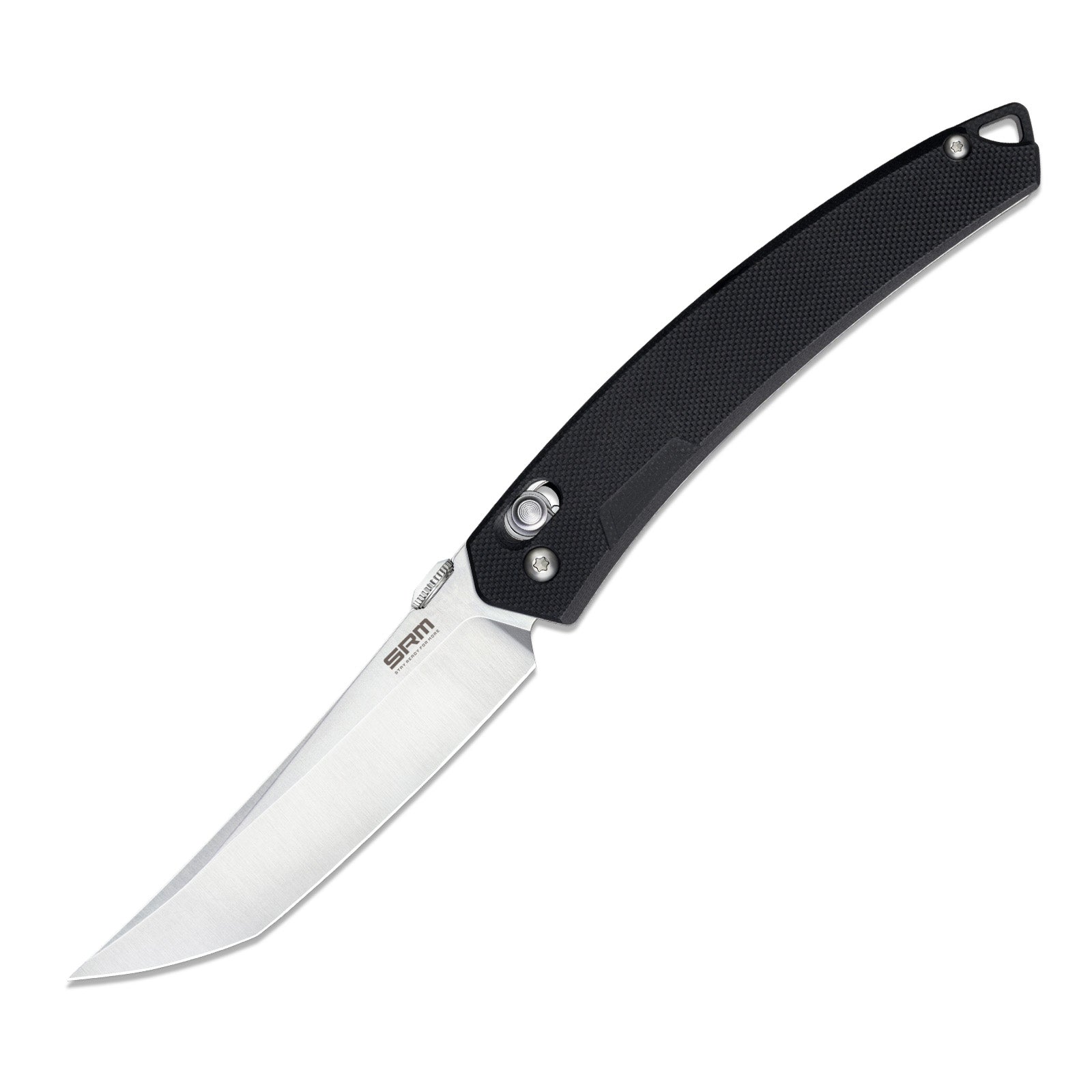 SRM 9211-GB2 tactical pocket knife with blade open