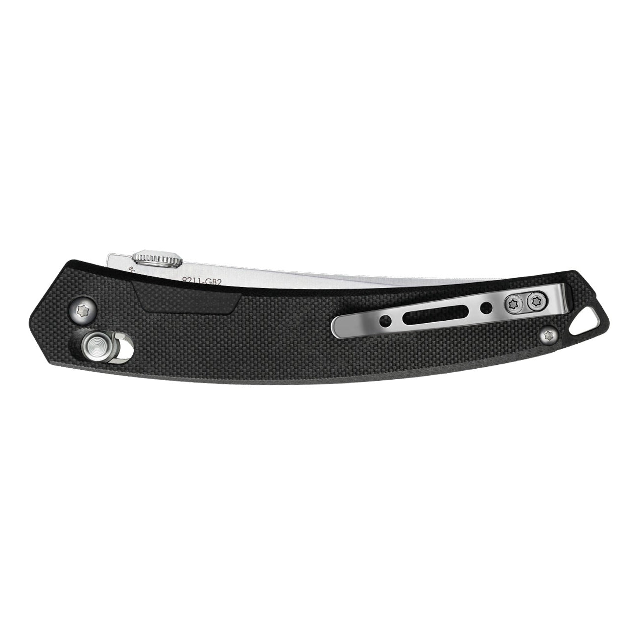 Close-up of SRM 9211-GB2 tactical pocket knife handle