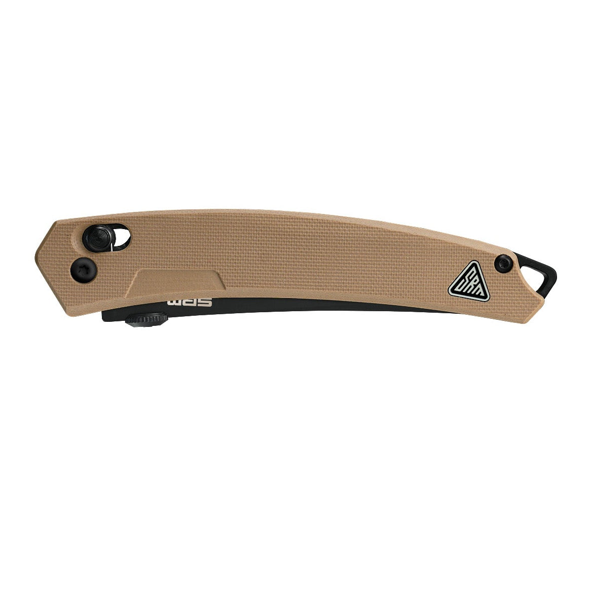 Side view of SRM 9211B-GW tactical pocket knife handle