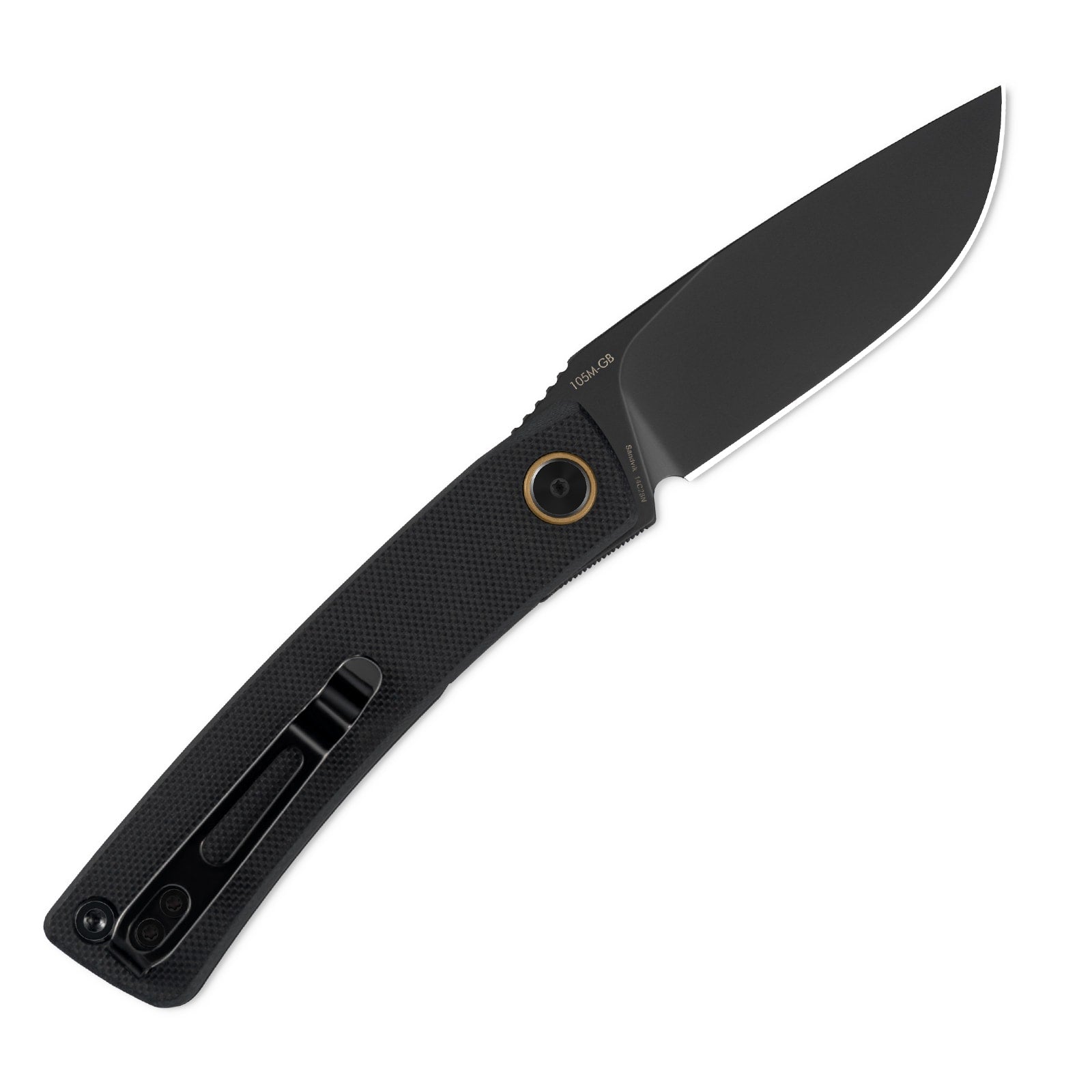 Side view of SRM Air 105M-GB EDC knife with blade deployed