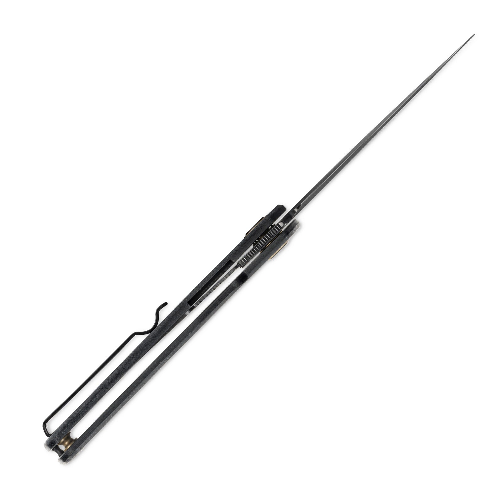 Close-up of the SRM Air 105M-GB EDC knife pointed blade.