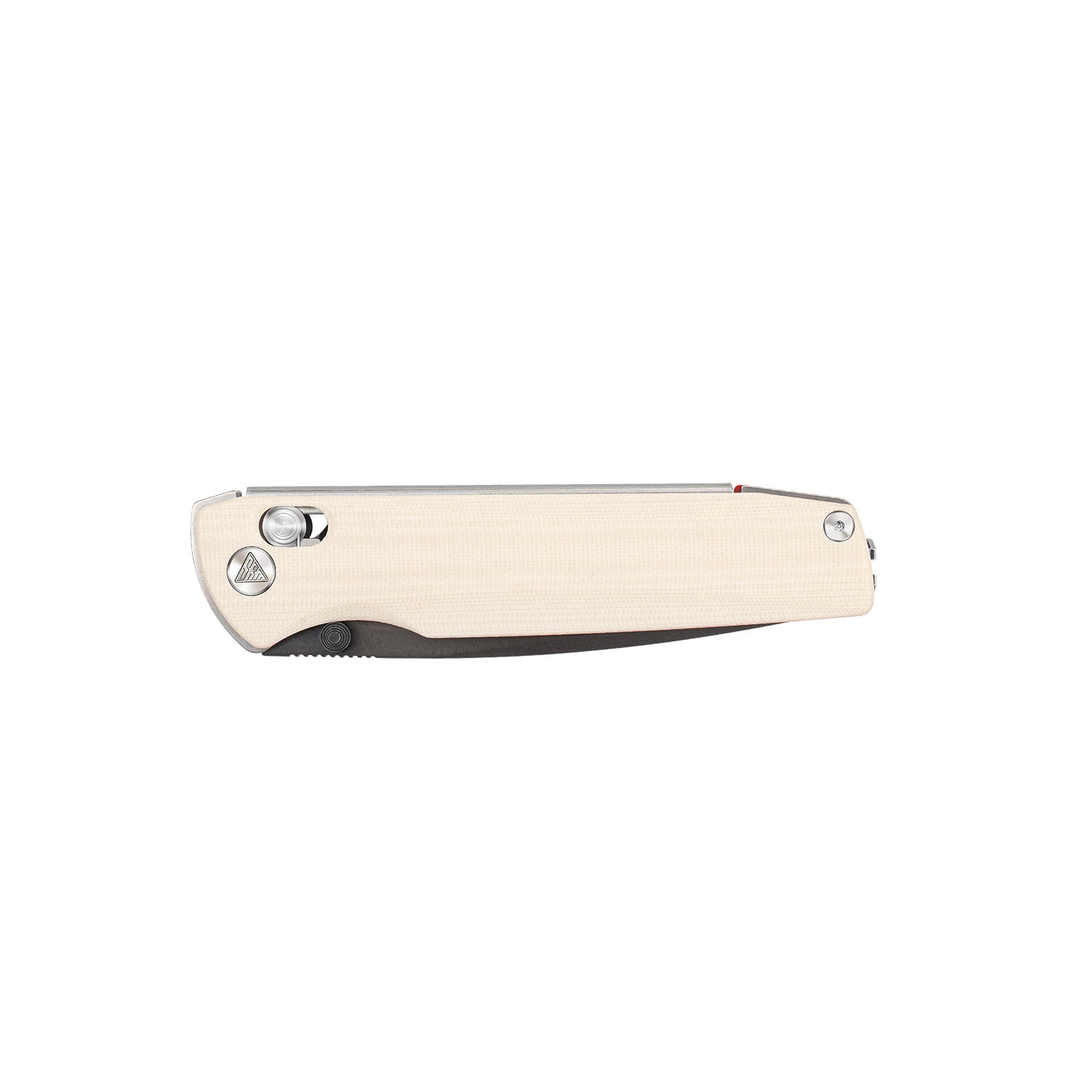 SRM ambi lock edc pocket knife Terrier 258L-GX2 - White & 
Red liner G10 handle