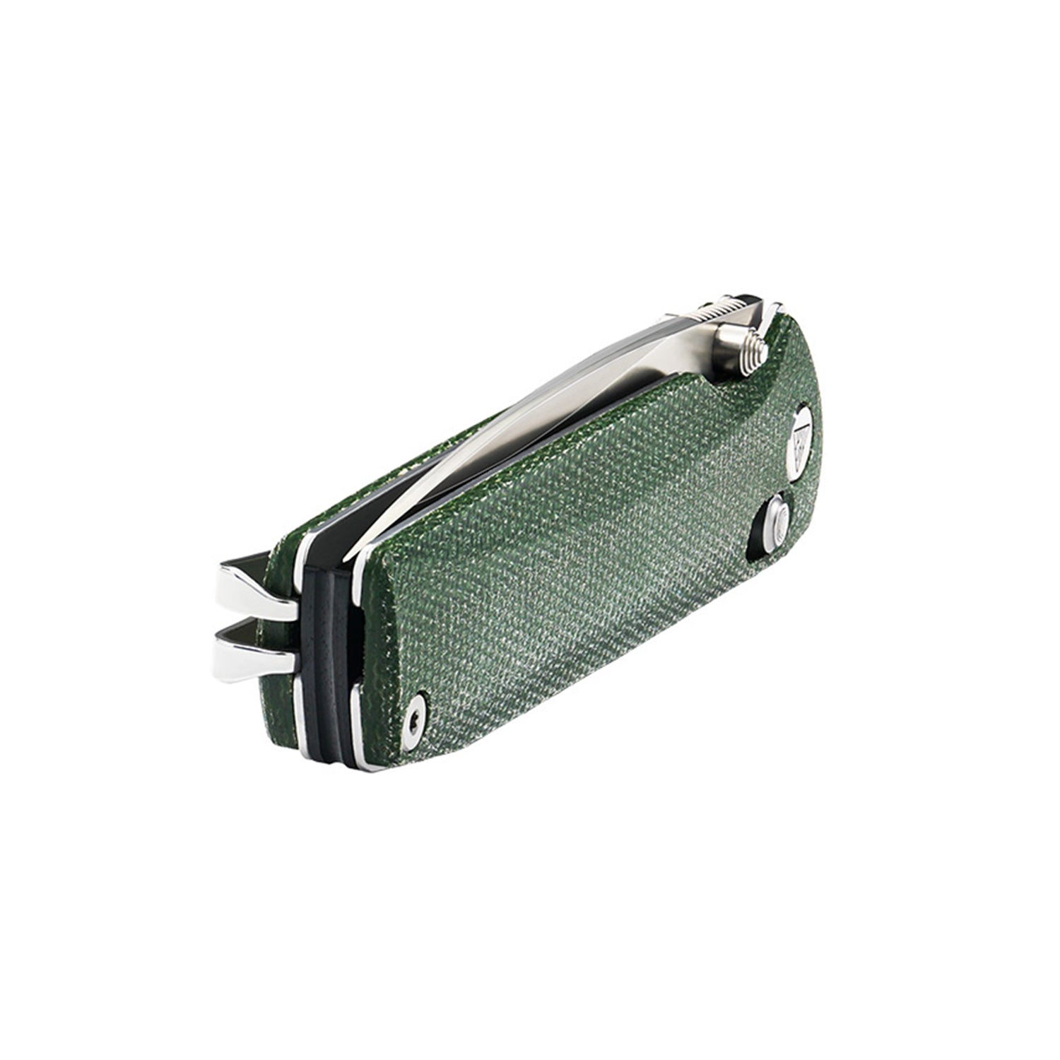 SRM ambi lock edc pocket knife Terrier 258L-MG2 - OD Green Micarta handle