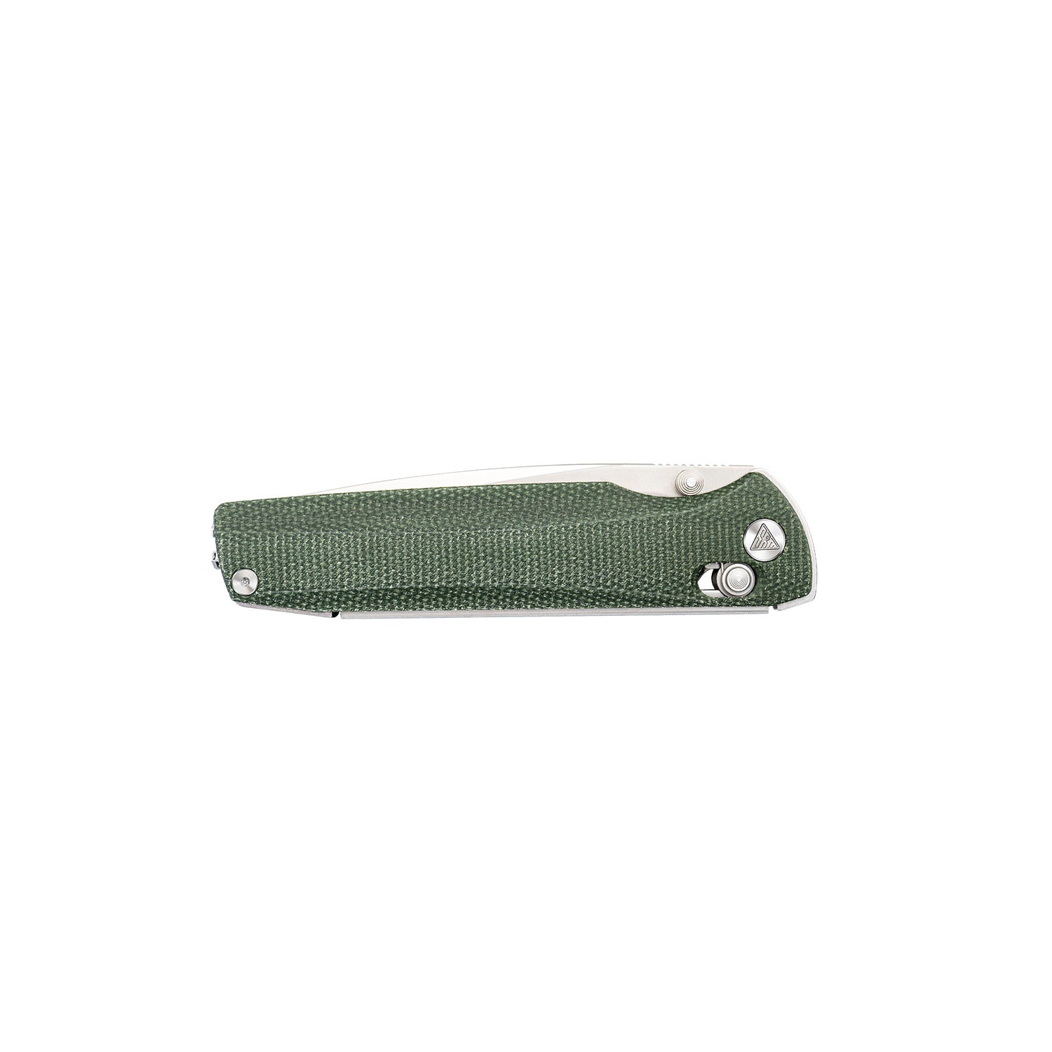 SRM ambi lock edc pocket knife Terrier 258L-MG2 - OD Green Micarta handle