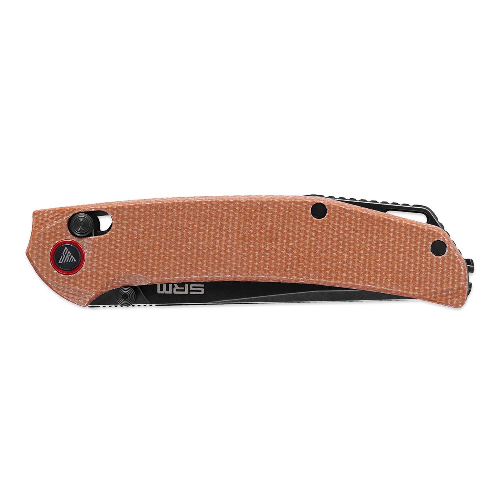 Side view of SRM Asika 411L-MN EDC outdoor knife handle