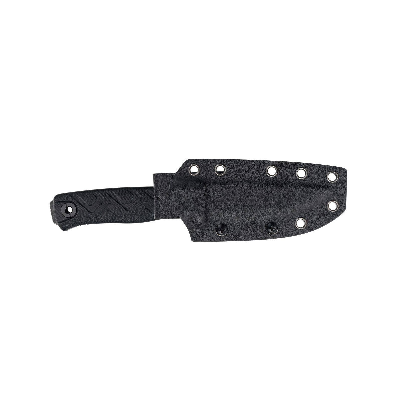 Full tang bushcraft knife - 14C28N steel blade and black G10 handle - SRM Bushcut 702T-GB