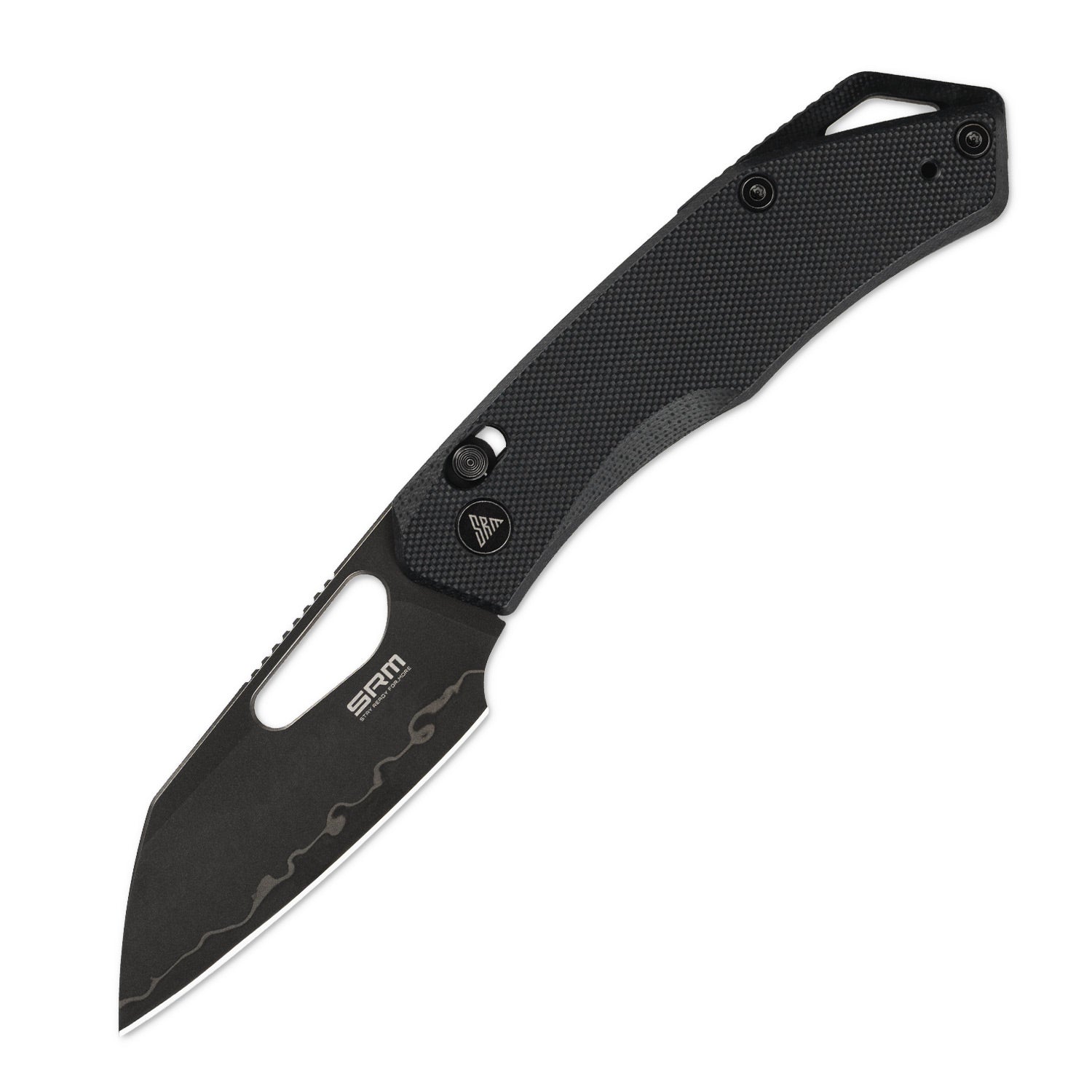 SRM Cub 261M-GB2 folding hunting knife with blade open