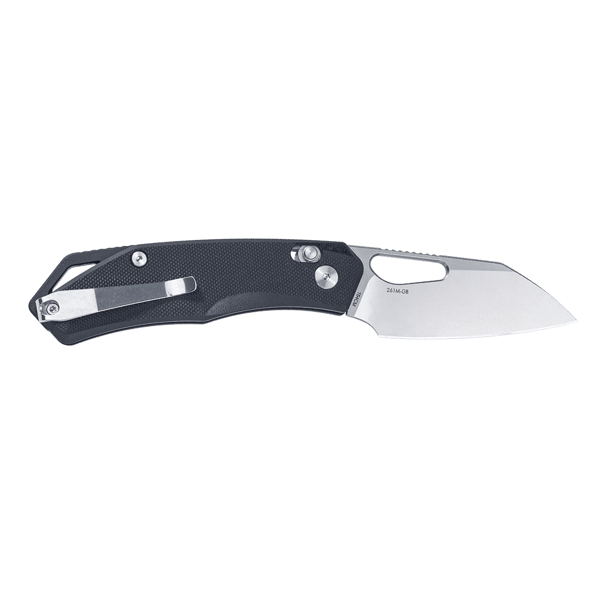 SRM folding hunting knife Cub 261M-GB | 154CM steel blade, black G10 handle