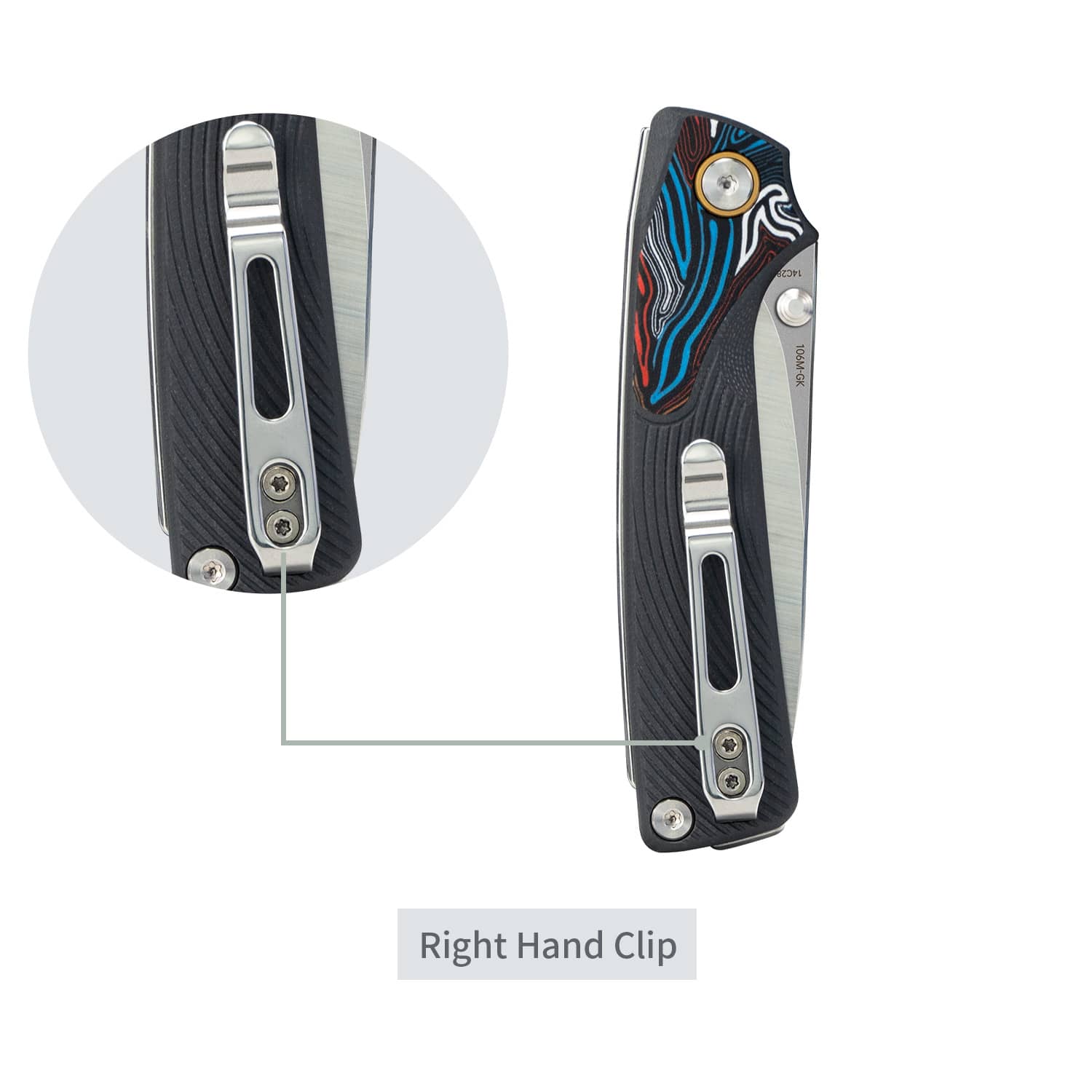 SRM EDC slip joint knife Dome 106M-GK | 14C28N steel blade and G10 handle