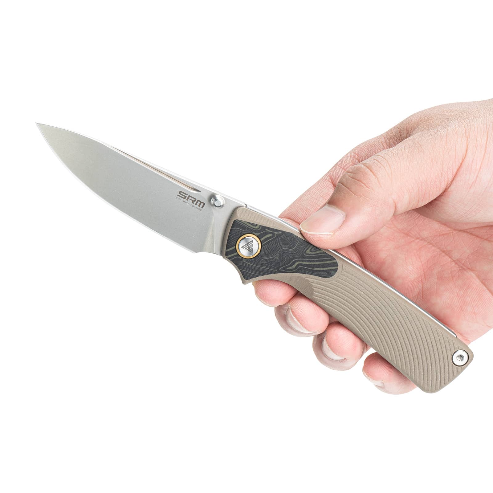 SRM EDC slip joint knife Dome 106M-GW | 14C28N steel blade and G10 handle