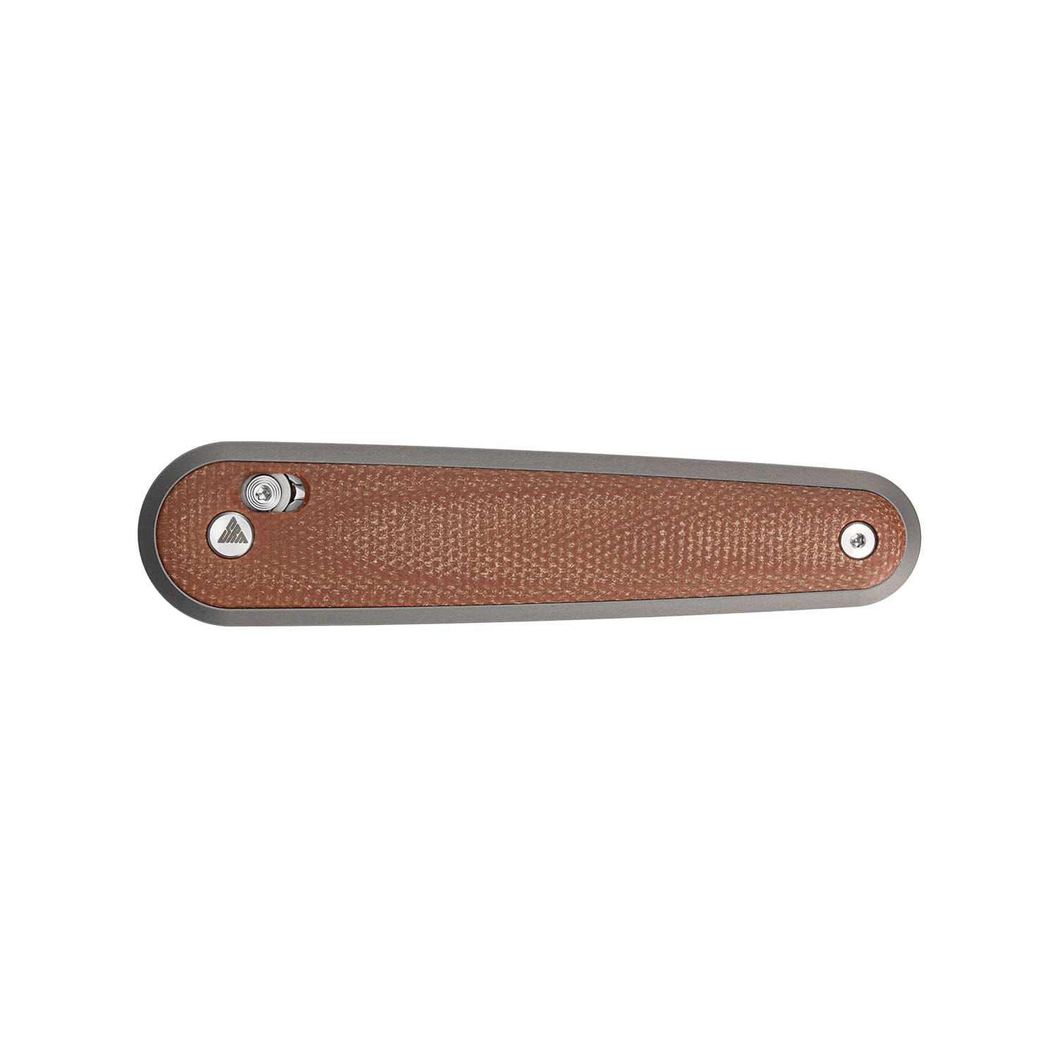SRM EDC pocket knife 251MB-MN | N690 dagger blade and brown Micarta handle