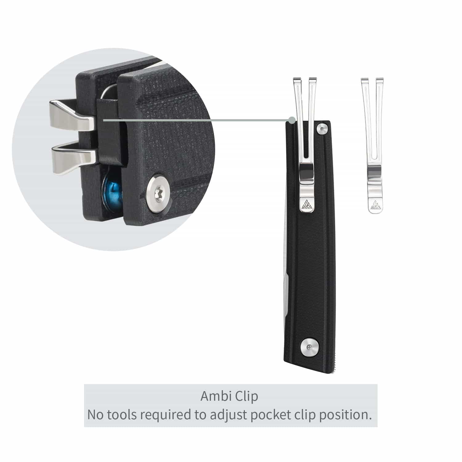 SRM EDC pocket knife Gent 401LC-GB | Black G10 handle
