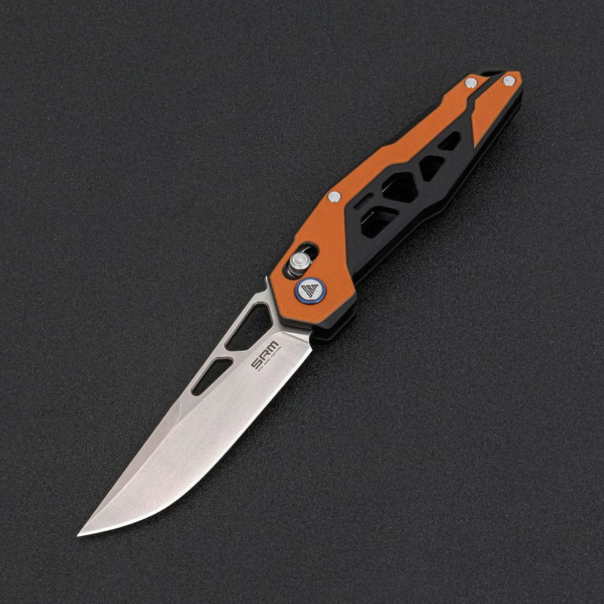 SRM tactical pocket knife Mecha 9225-GJ | D2 steel blade and G10 handle