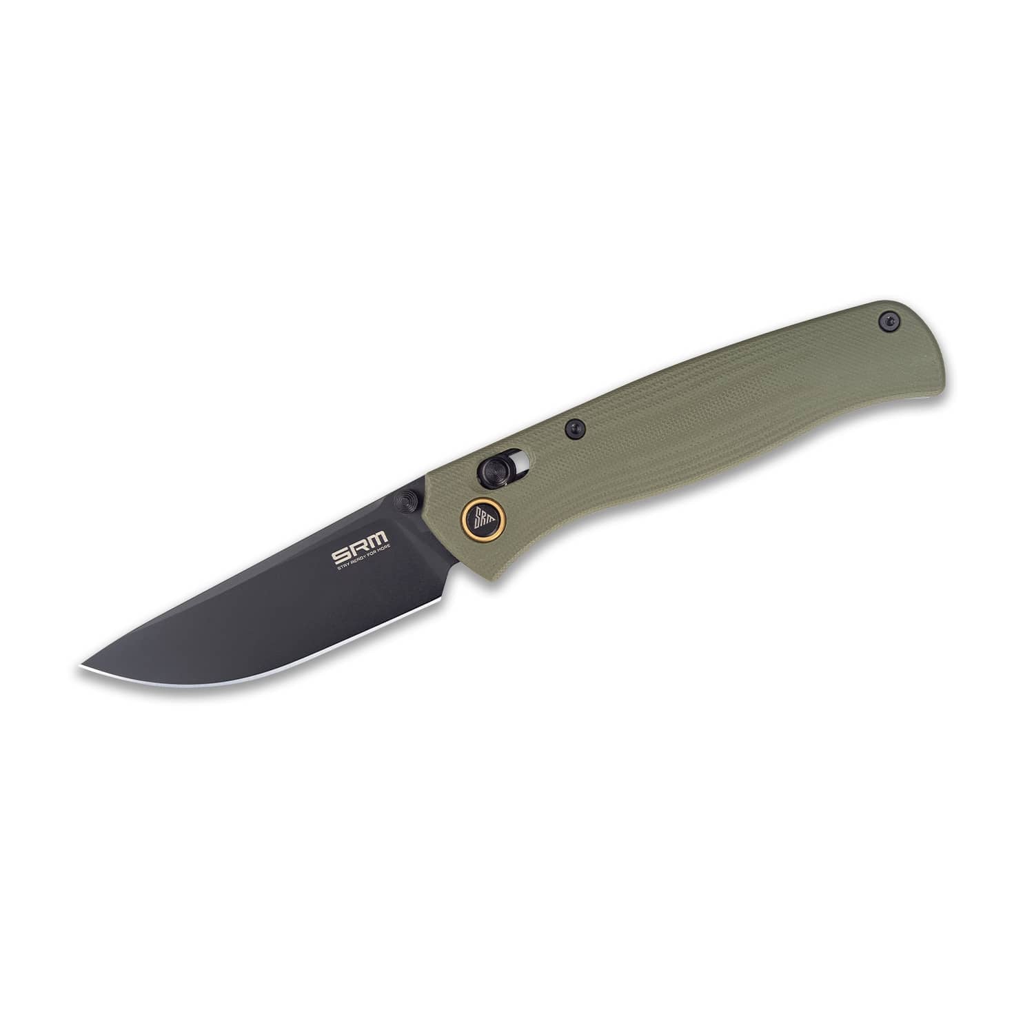 SRM EDC pocket knife Medal 255L-GP | OD Green G10 Handle