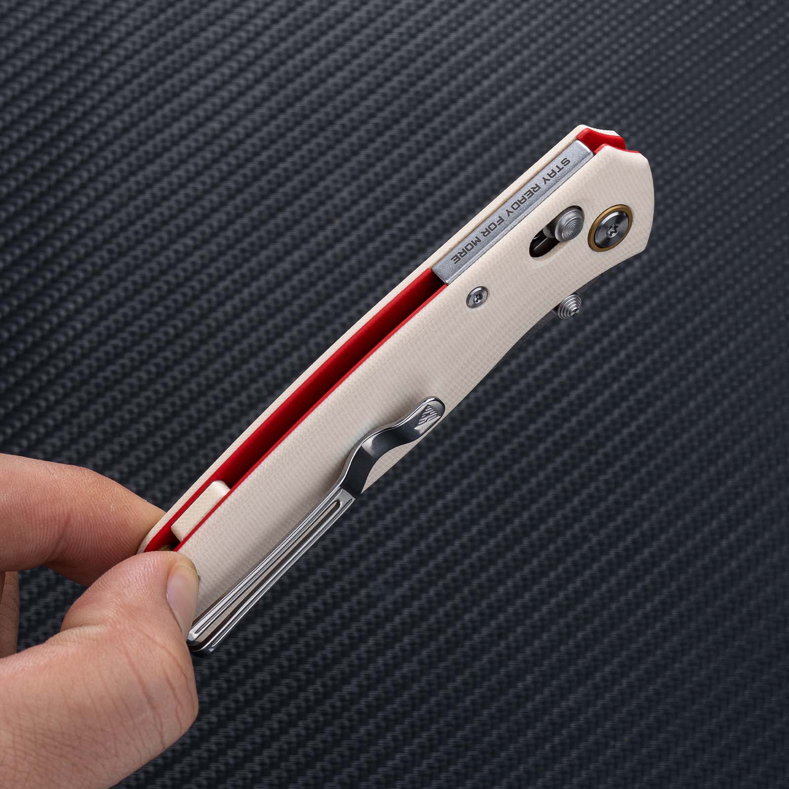 SRM EDC pocket knife Medal 255L-GT2 - 10Cr15CoMoV steel blade and G10 handle