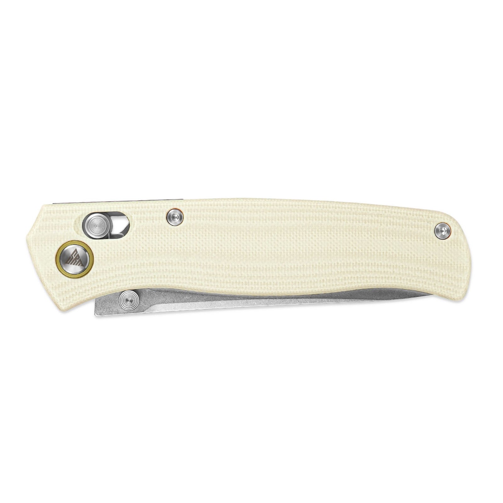SRM Ambi Lock EDC pocket knife Medal 255L-GT | White G10 Handle