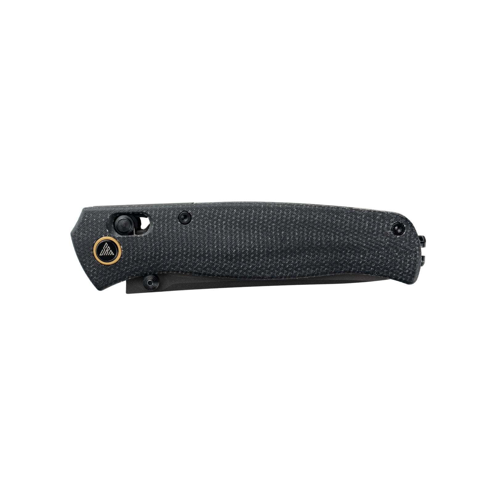 SRM EDC pocket knife Medal 255L-MB2 | Laminated steel blade and black micarta Handle