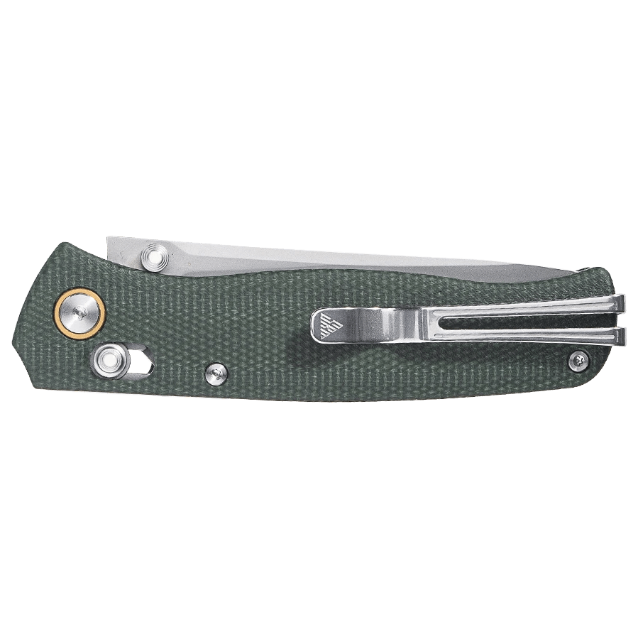 EDC pocket knife Medal 255L-MG - Laminated 140Cr steel blade and Micarta handle - SRM Knives