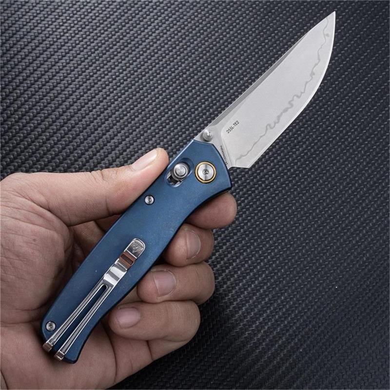 EDC pocket knife Medal 255L-TE2 - Laminated 140Cr steel blade and TC4 Titanium handle - SRM Knives