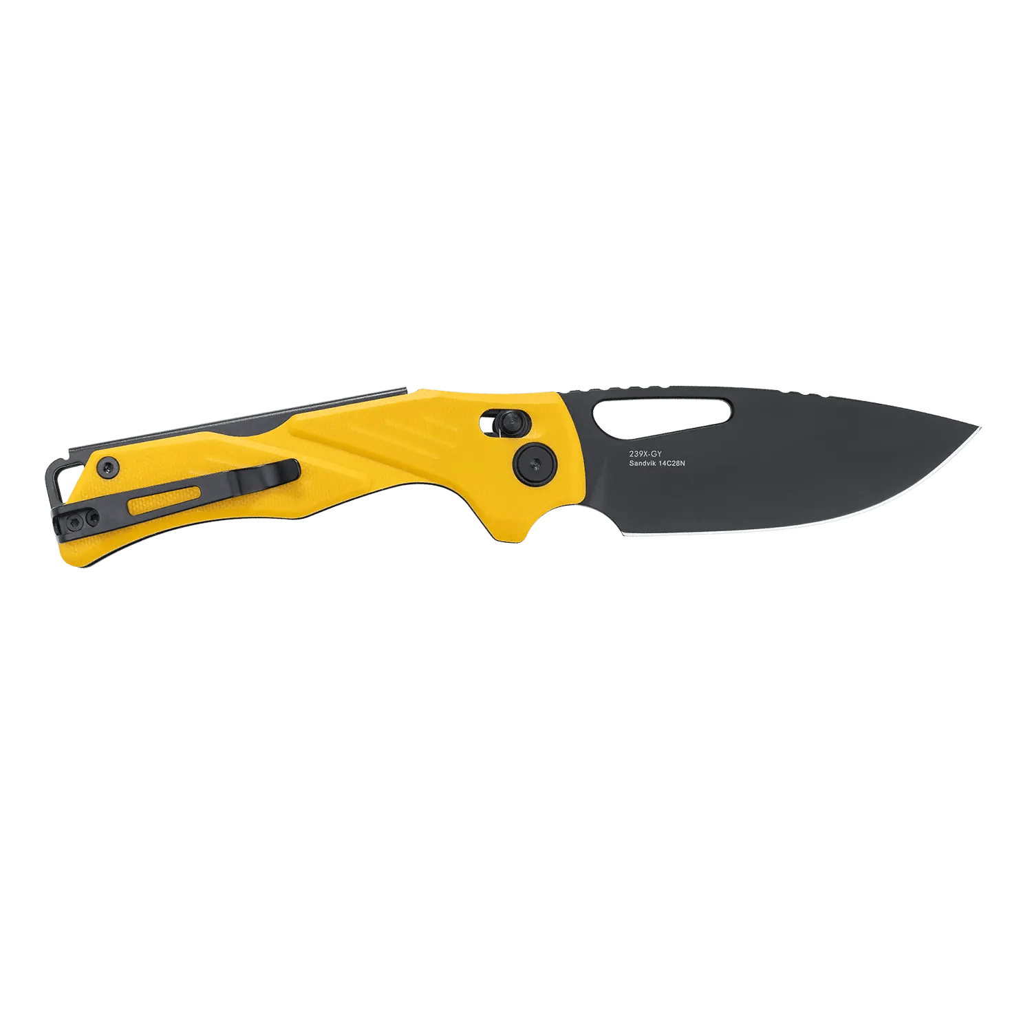 SRM Folding hunting knife Mirage 239X-GY | 14C28N blade and yellow G10 handle