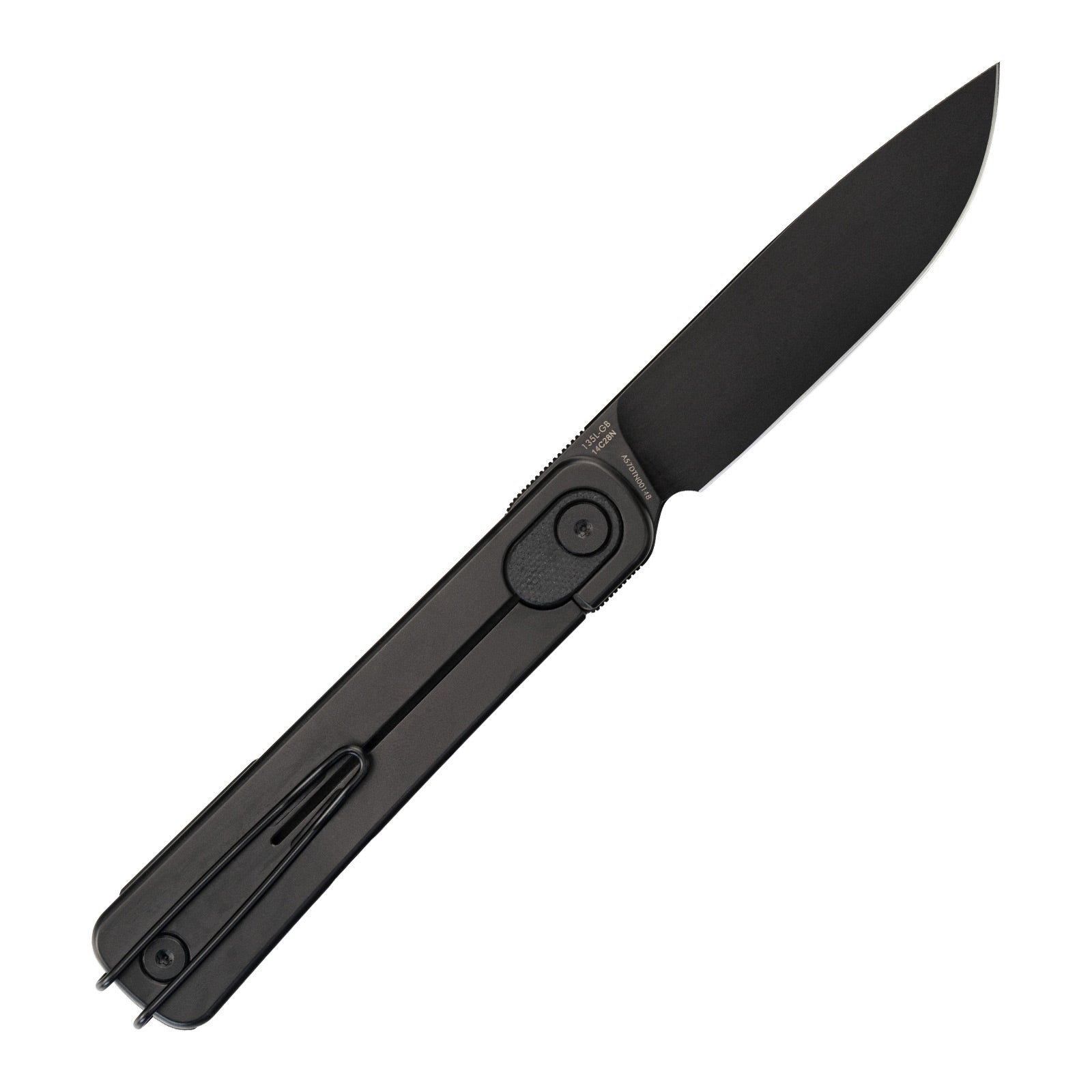 SRM EDC frame lock knife Palfrey 135L-GB | 14C28N steel blade and black G10 handle