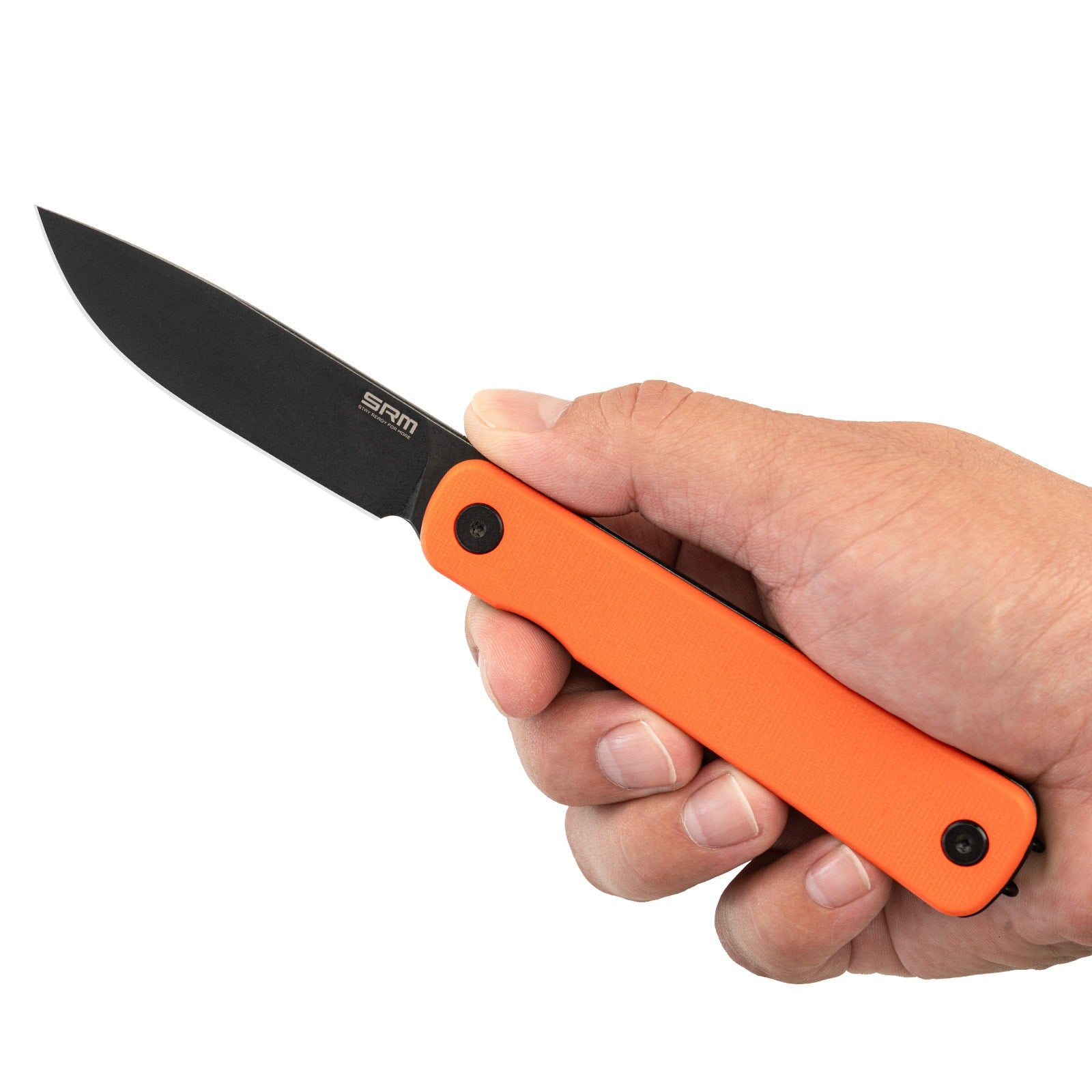 SRM EDC frame lock knife Palfrey 135L-GJ | 14C28N steel blade and orange G10 handle