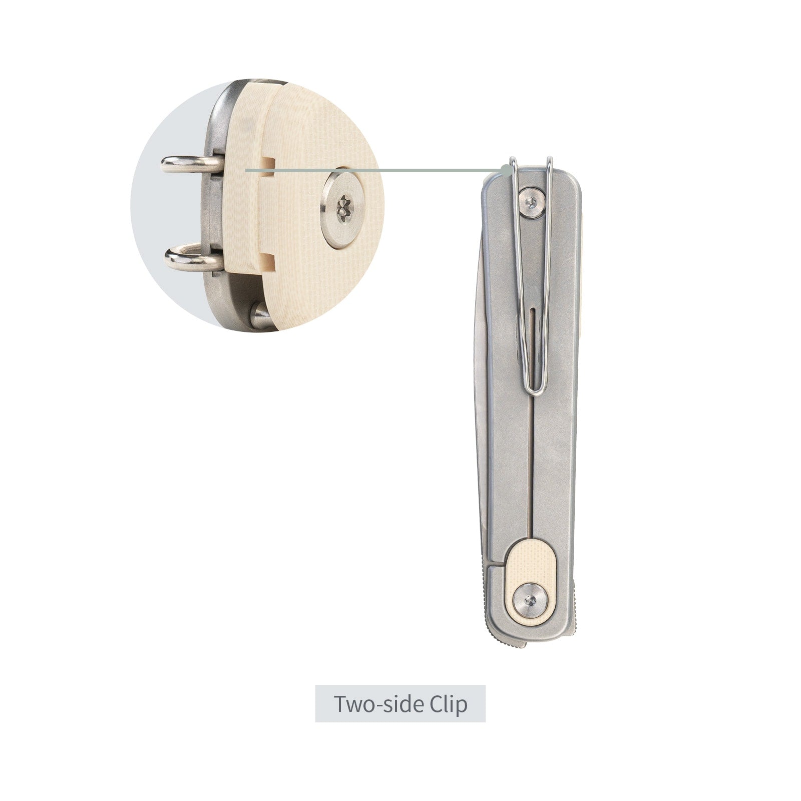 SRM EDC frame lock knife Palfrey 135L-GT | 14C28N steel blade and Ivory G10 handle