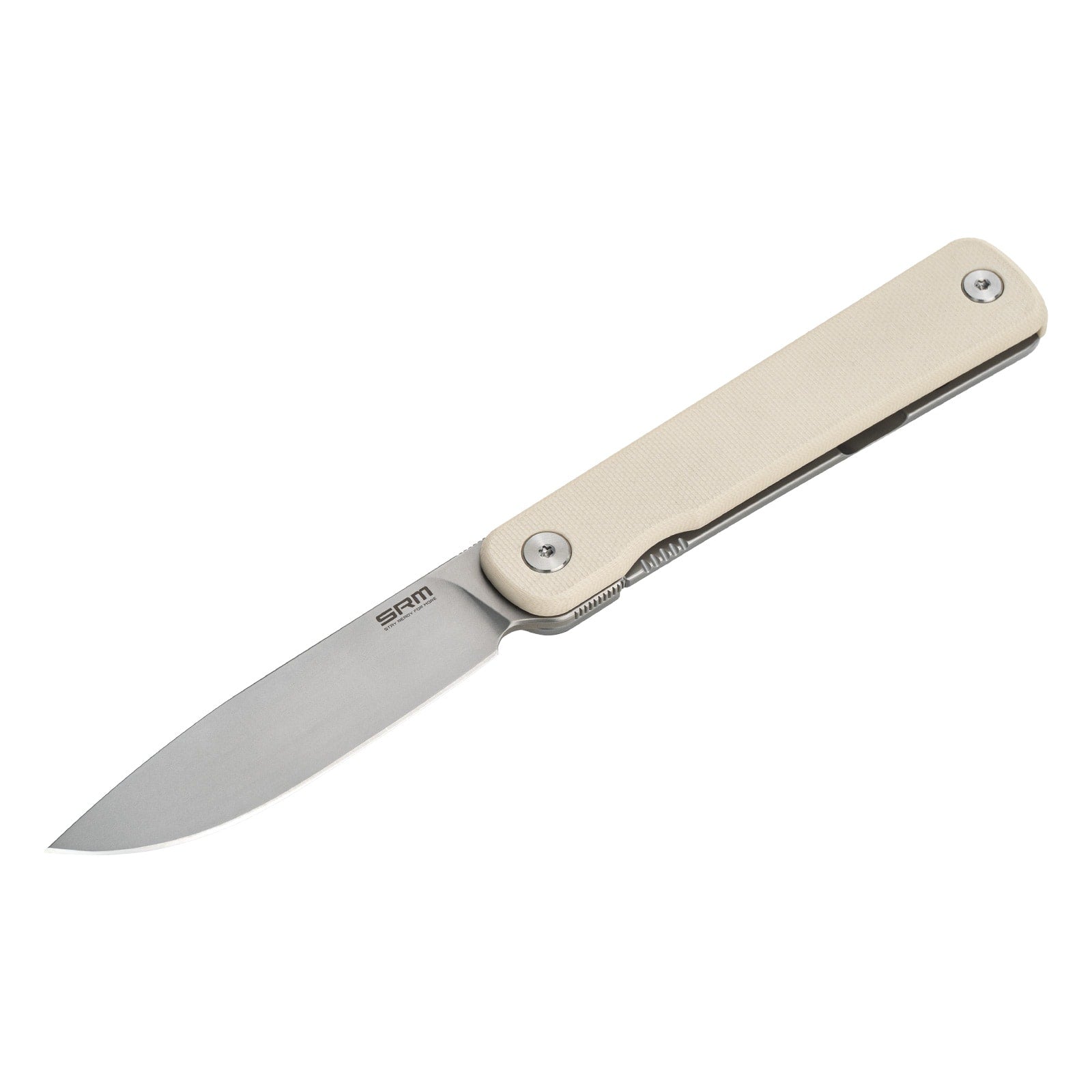 SRM EDC frame lock knife Palfrey 135L-GT | 14C28N steel blade and Ivory G10 handle