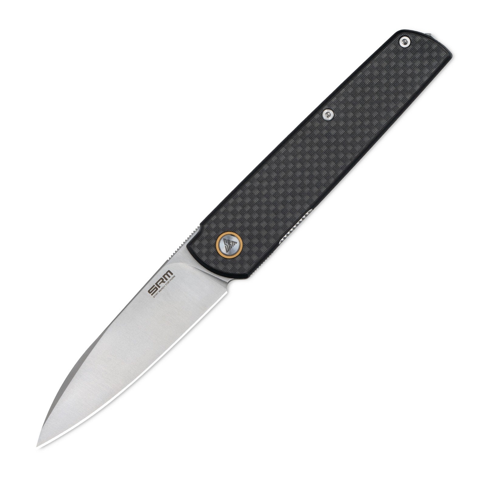 SRM EDC Pocket Knife Qrick 408L-KB - Liner Lock Knife with Ambi Clip