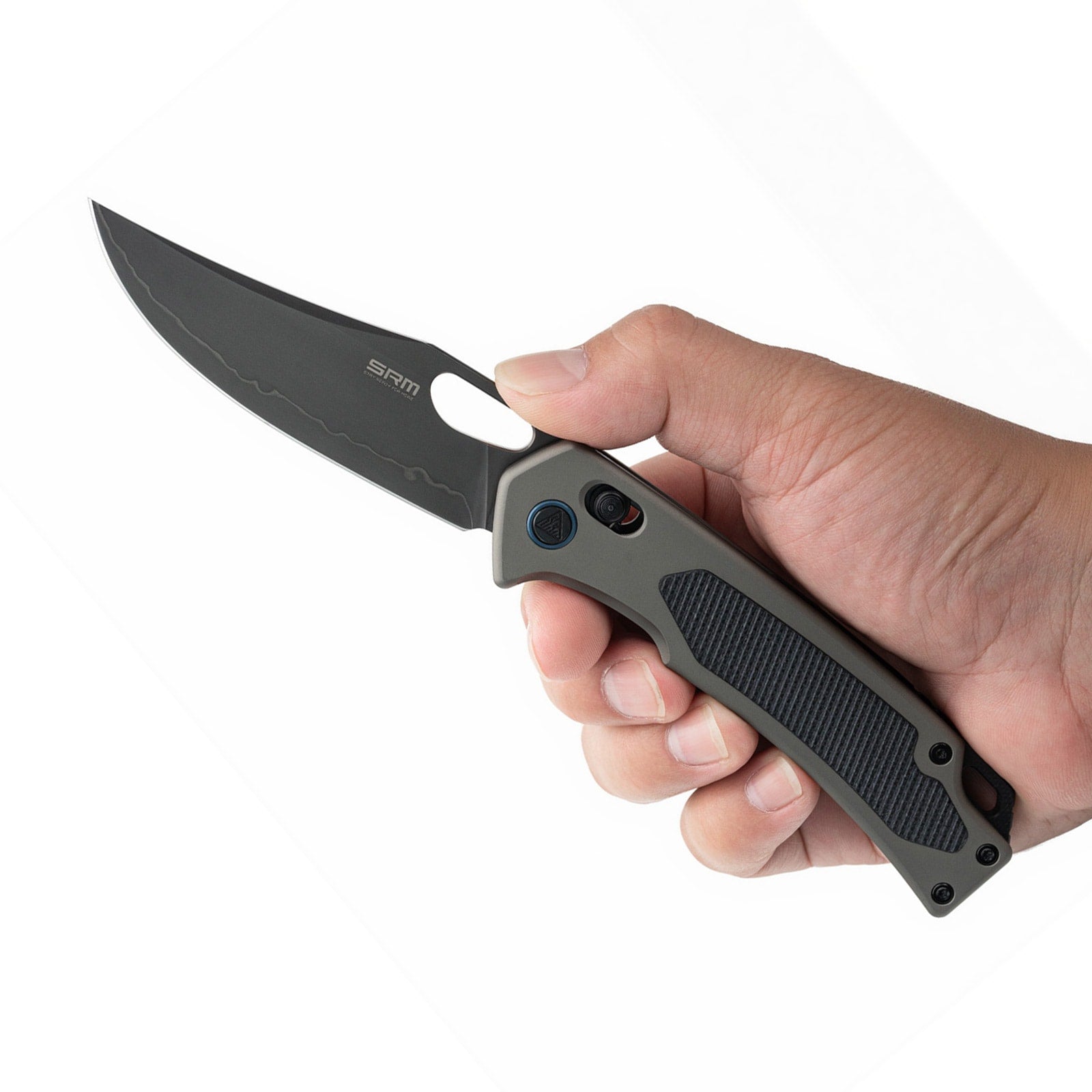 SRM hunting pocket knife Retriever 9203-AK2 | Grey Aluminum handle
