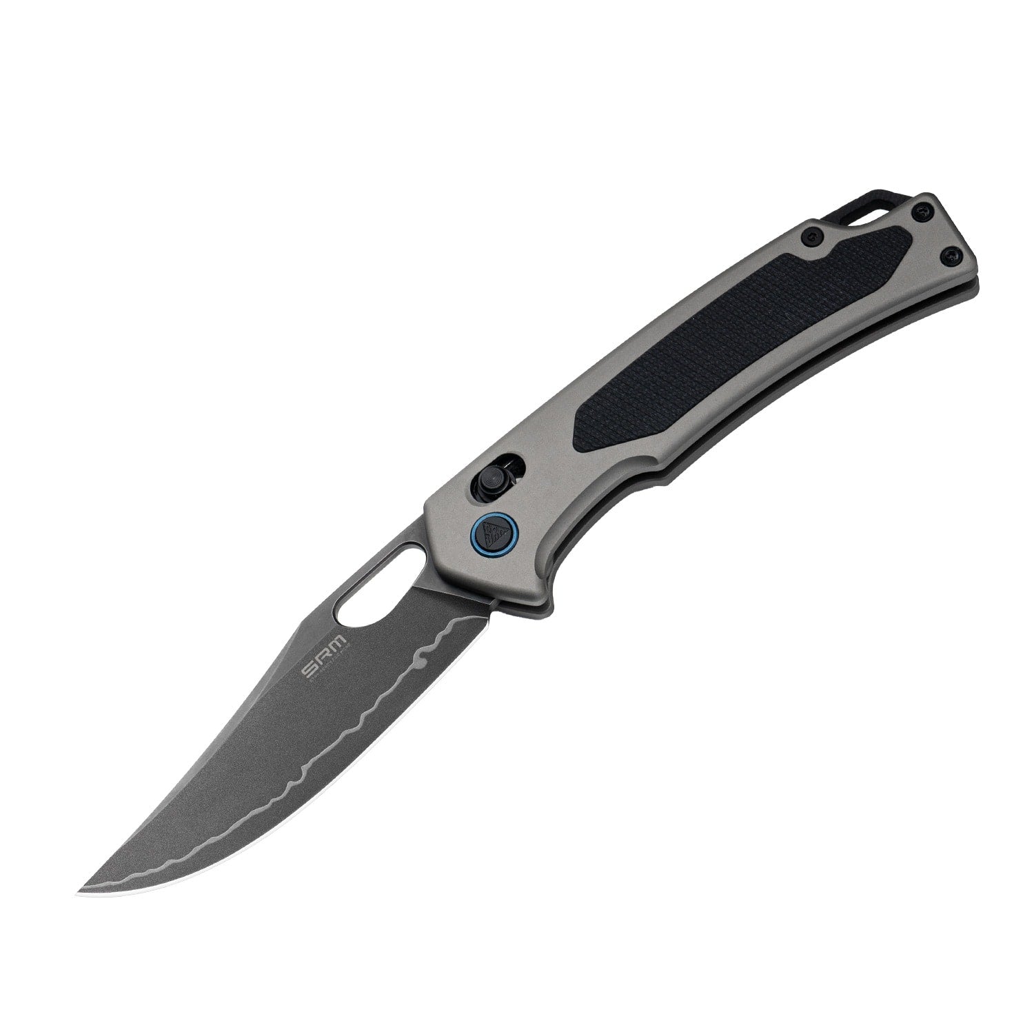 SRM hunting pocket knife Retriever 9203-AK2 | Grey Aluminum handle