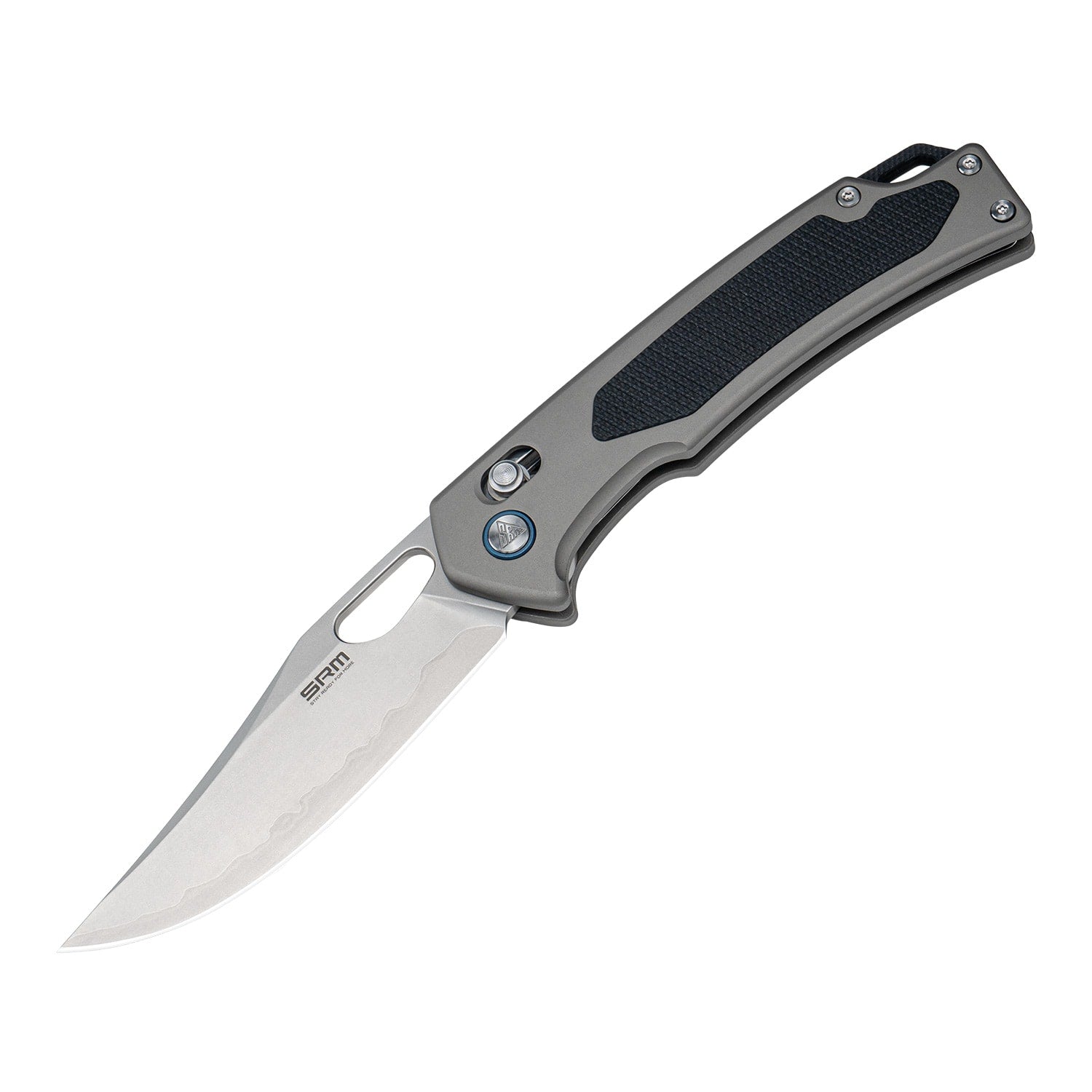 SRM hunting pocket knife Retriever 9203-AK | Grey Aluminum handle