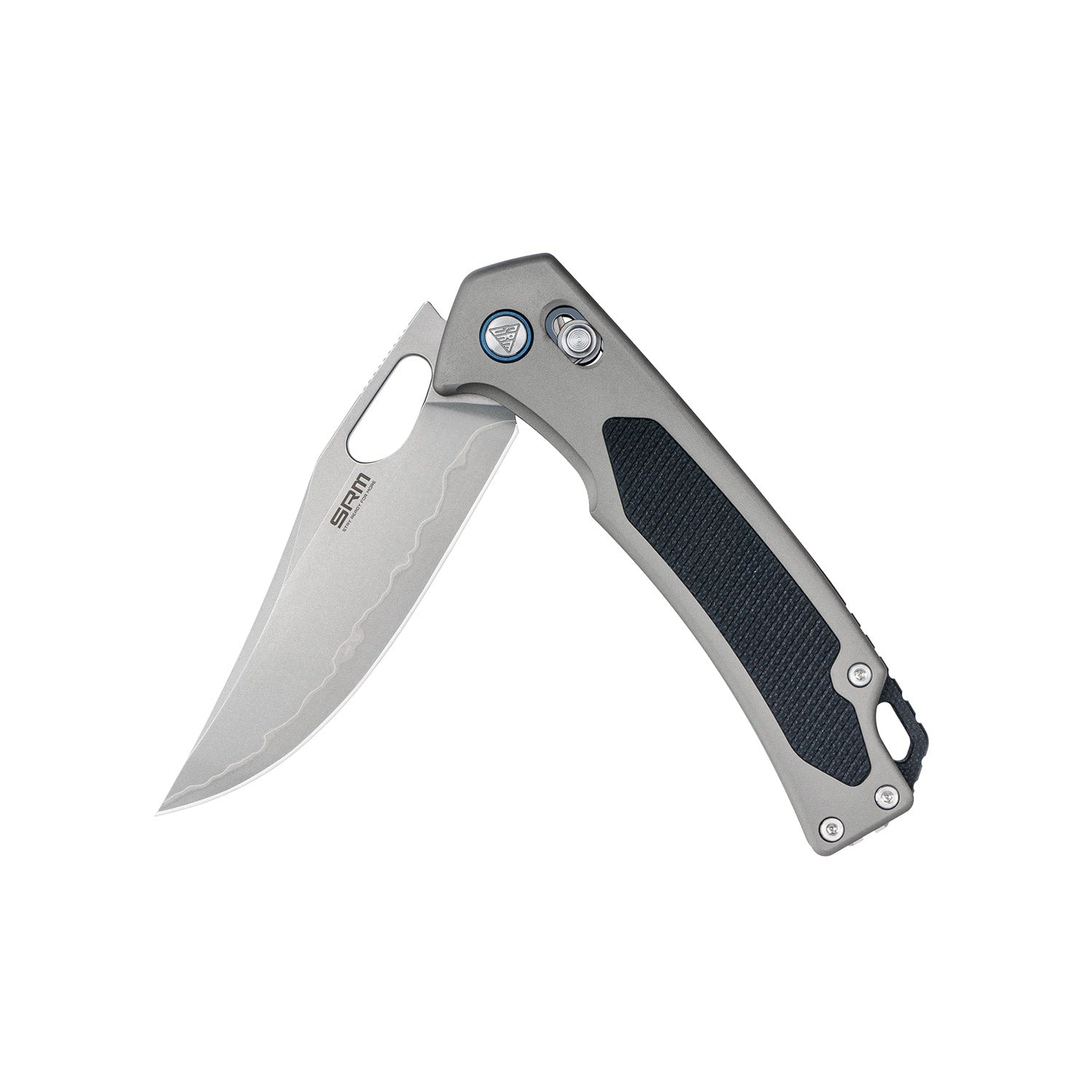 SRM hunting pocket knife Retriever 9203-AK | Grey Aluminum handle