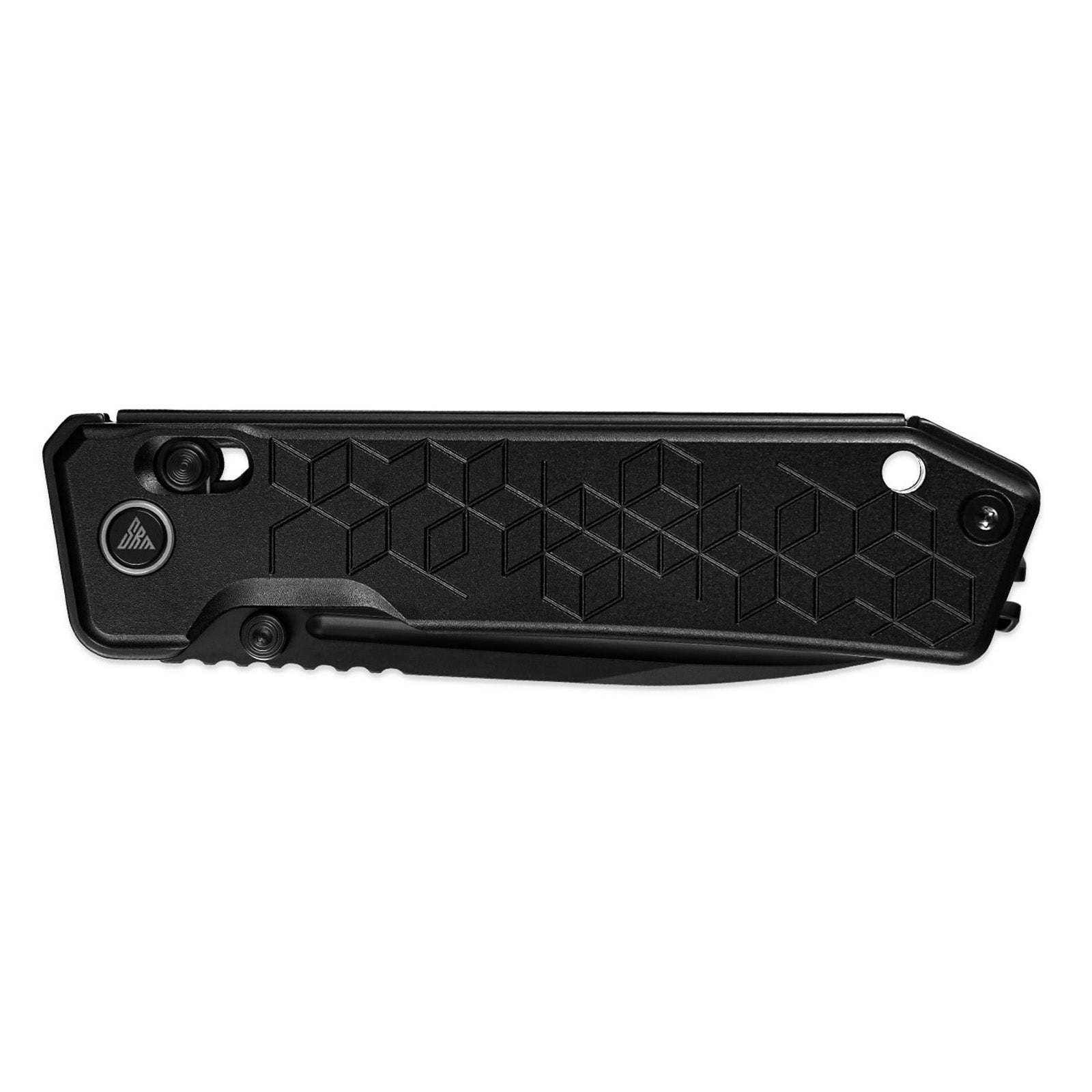 Side view of SRM Rubik 7228B-AB tactical pocket knife handle