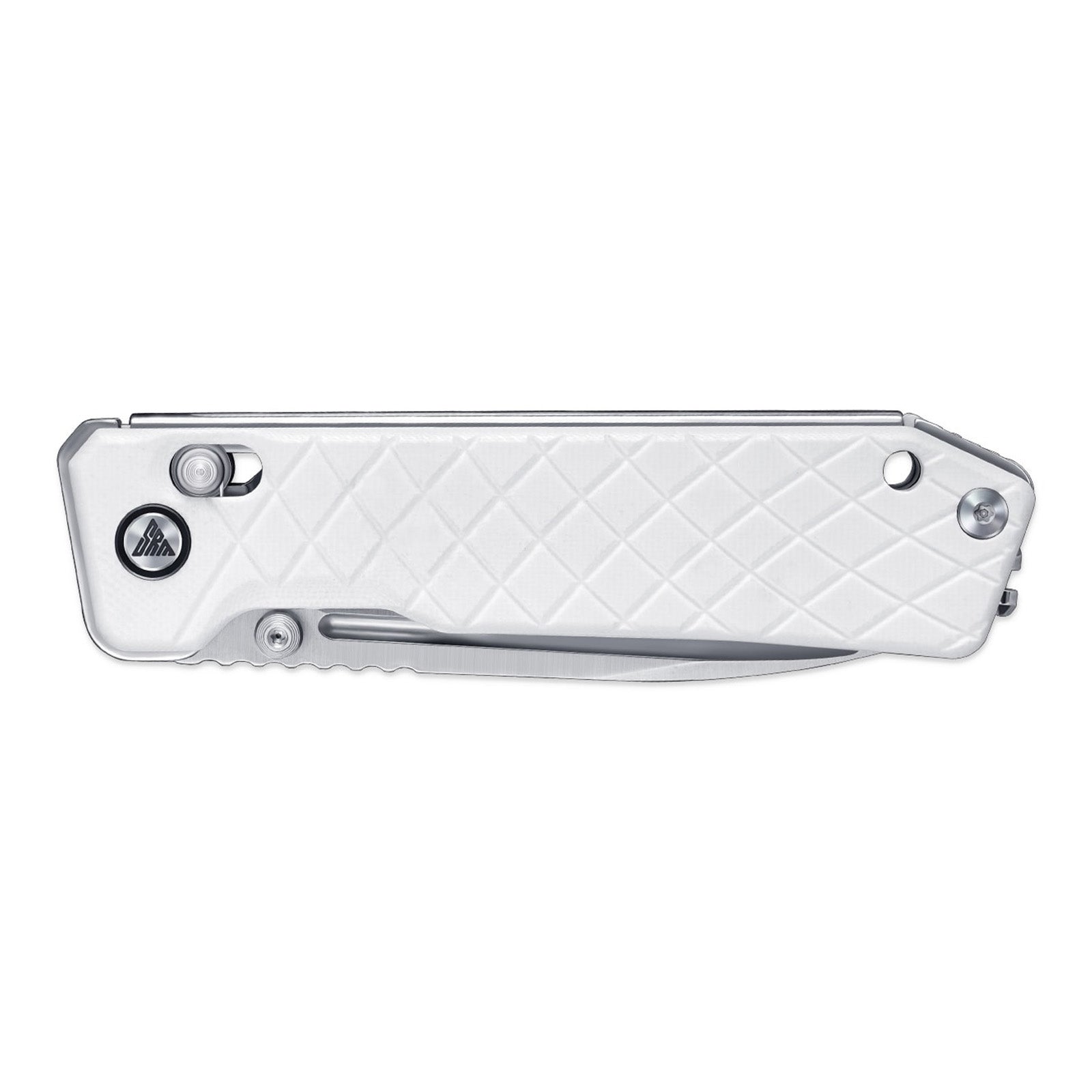 Side view of SRM Rubik 7228B-GT tactical pocket knife handle