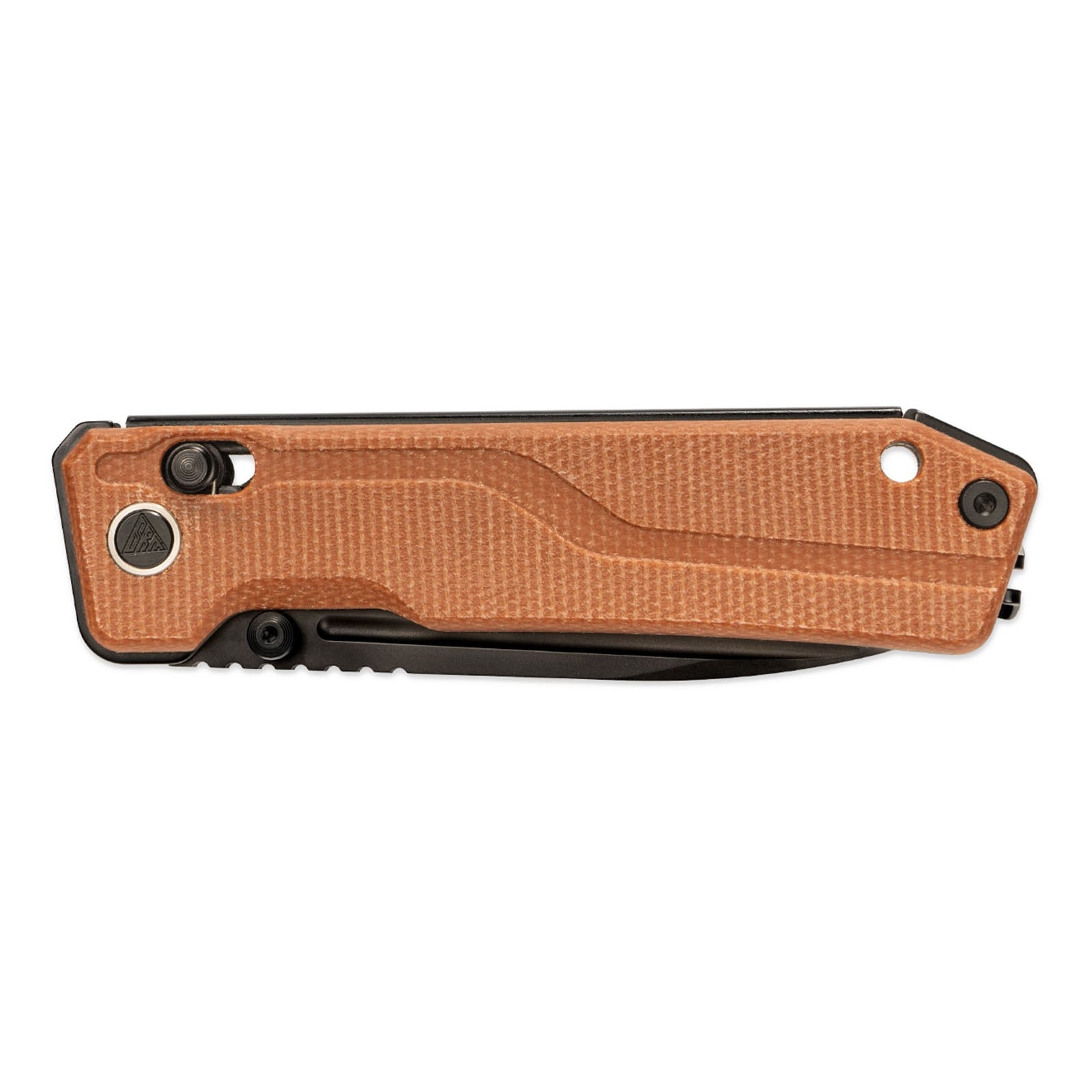 Side view of SRM Rubik 7228B-MN2 tactical pocket knife handle