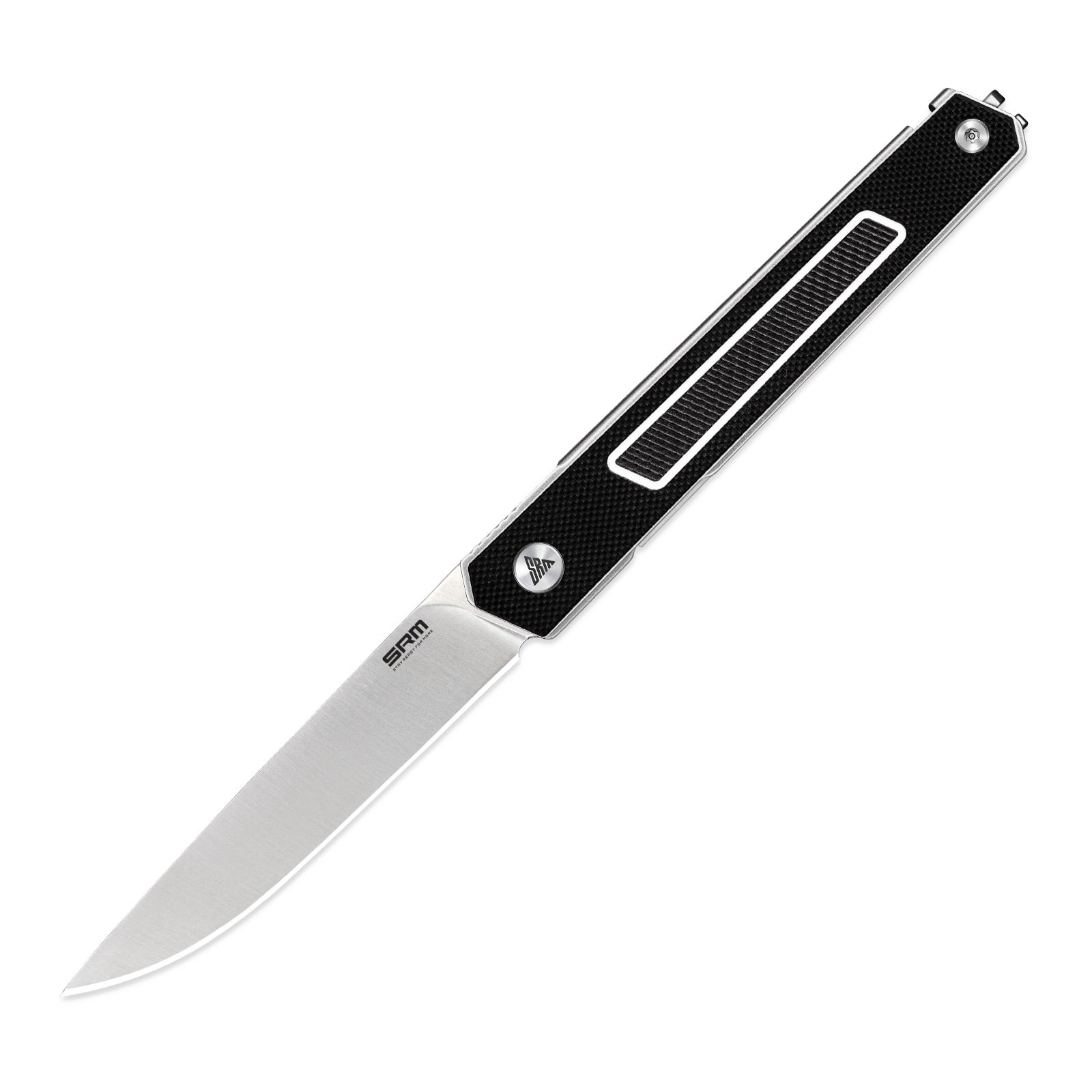 SRM Swift 125L-GB liner lock knife with blade open