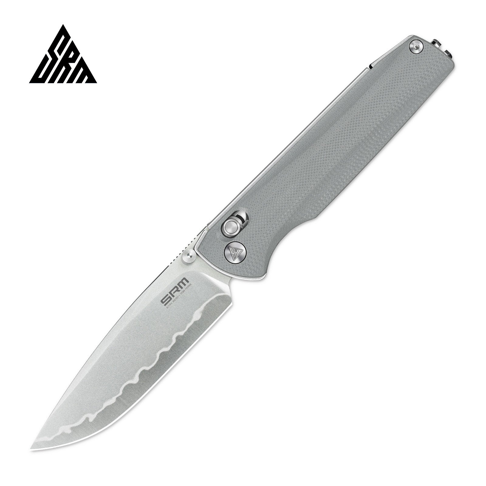 SRM Terrier 258L-GK2 EDC pocket knife with blade open