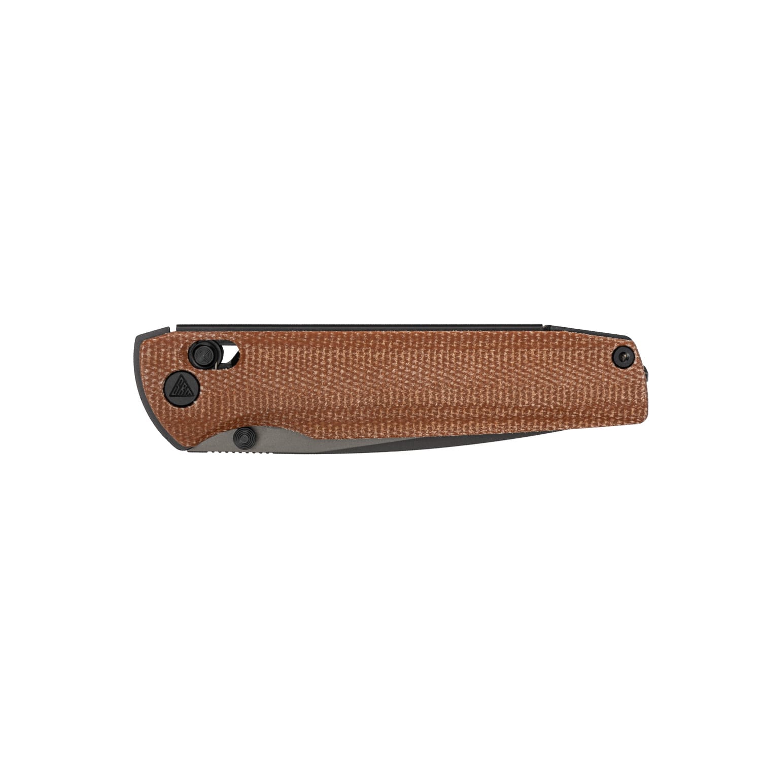 SRM Ambi lock EDC pocket knife Terrier 258L-MN2 - Brown Micarta handle